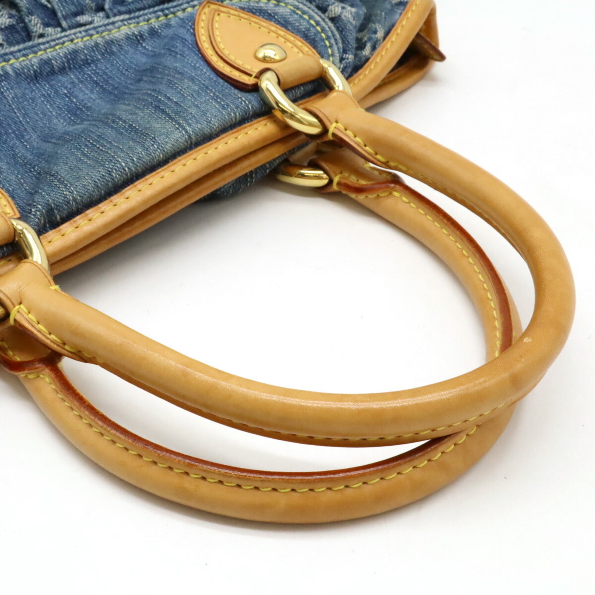 Louis Vuitton Monogram Denim Blue Monogram Denim Handbag Shoulder Bag Tote Bag (Pre-Owned)