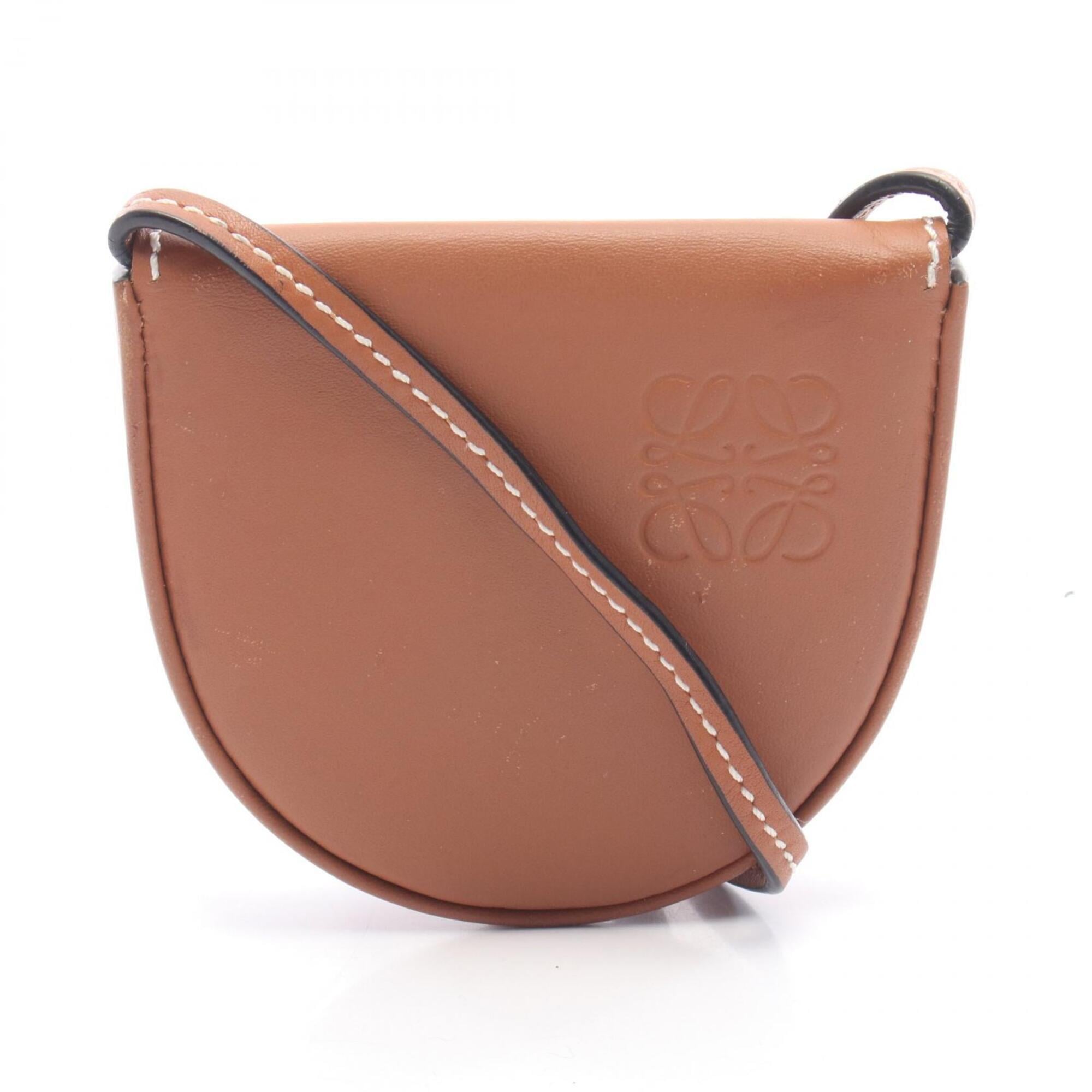 Loewe Brown Leather Handbag Pouch Shoulder Bag (Pre-Owned)