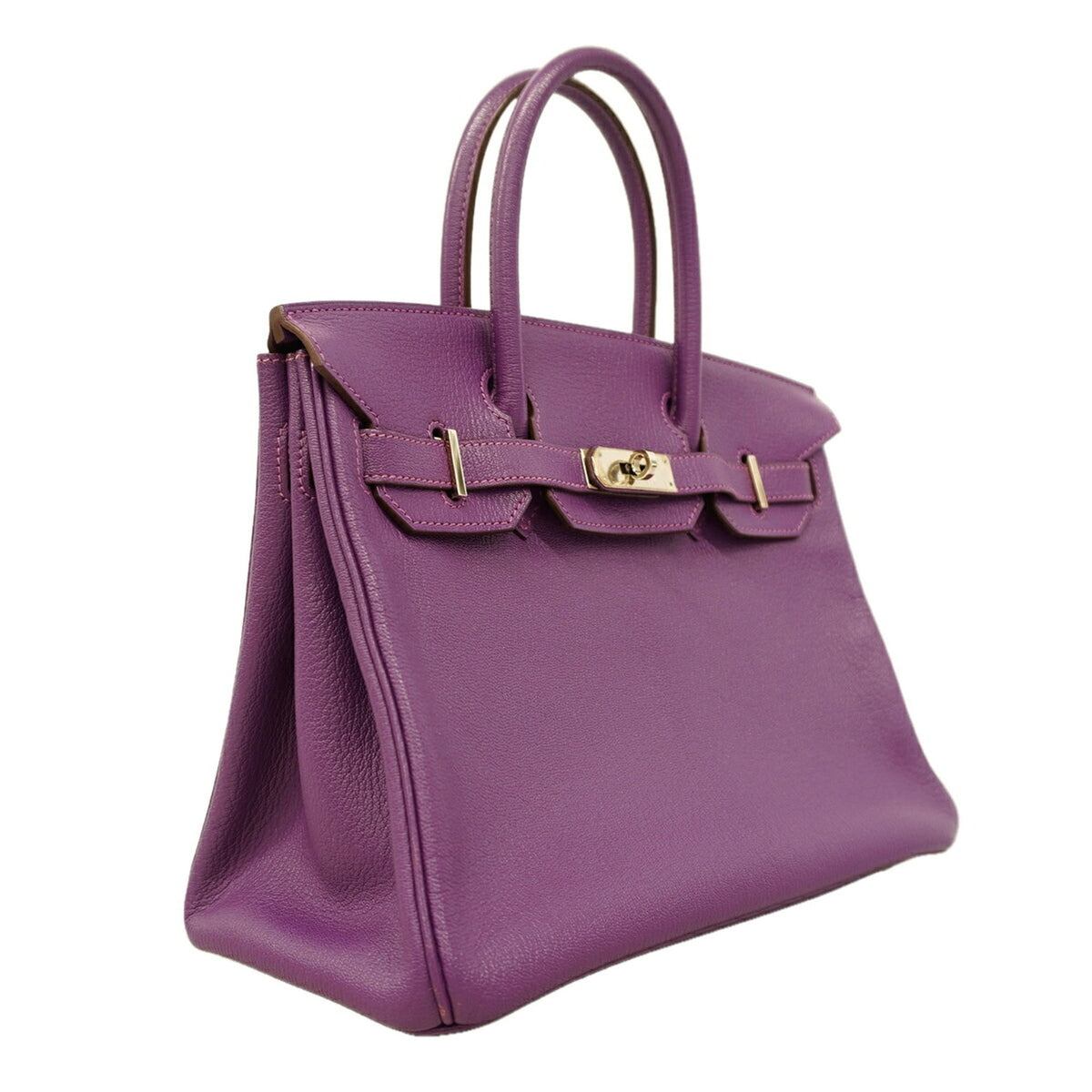 Hermes Anemone Chevre Leather Handbag (Pre-Owned)