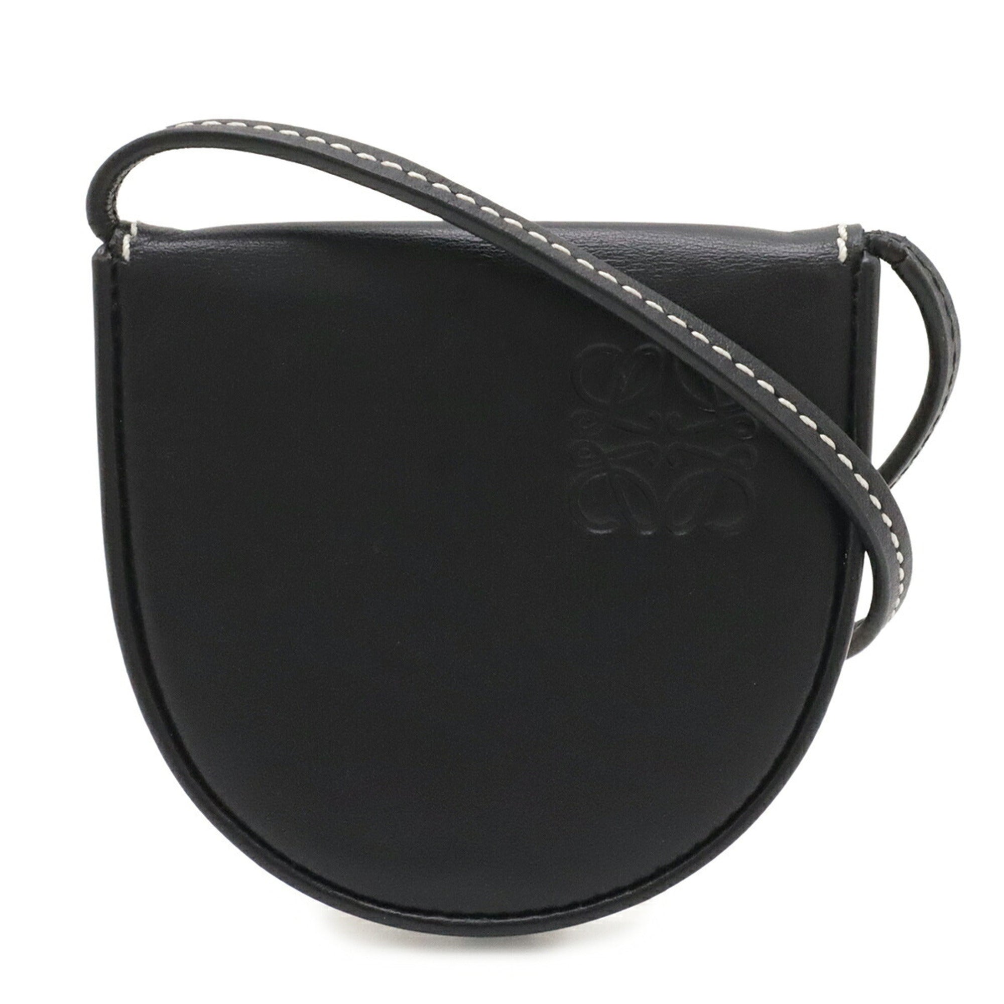 Loewe Black Leather Pochette Pouch Shoulder Bag (Pre-Owned)