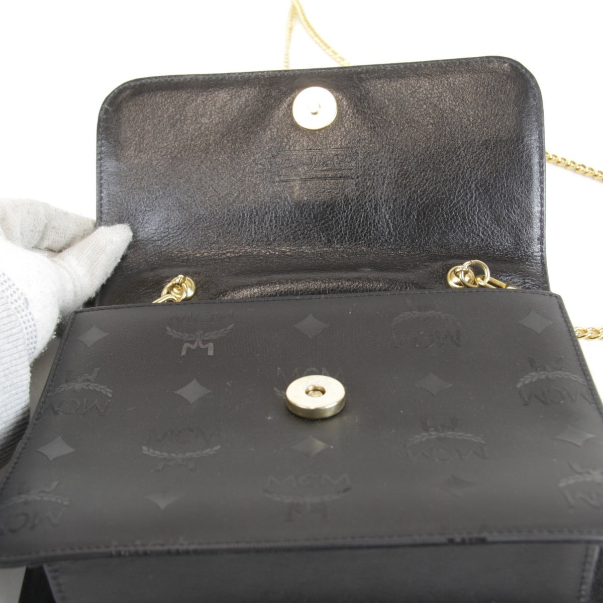 Mcm Black Pvc Shoulder Bag (Pre-Owned)