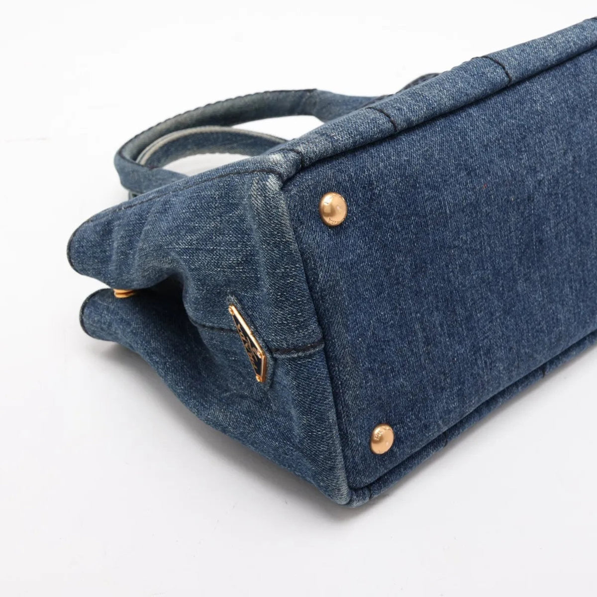 Prada Blue Handbag Shoulder Bag Tote Bag (Pre-Owned)