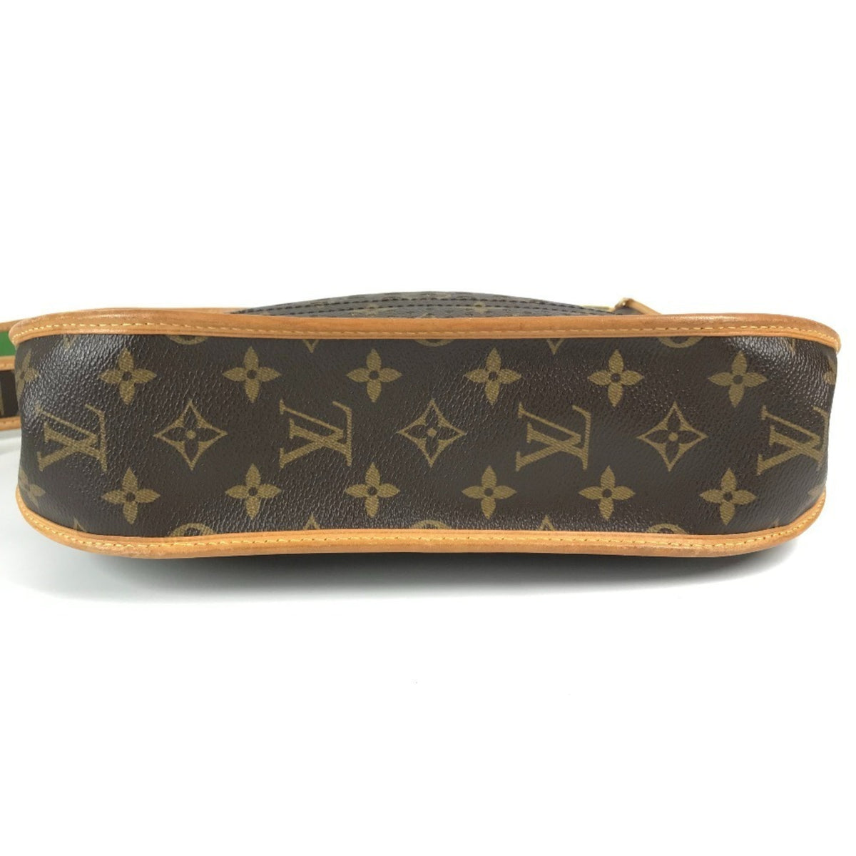 Louis Vuitton Brown Green Monogram Perforated Shoulder Bag (Pre-Owned)
