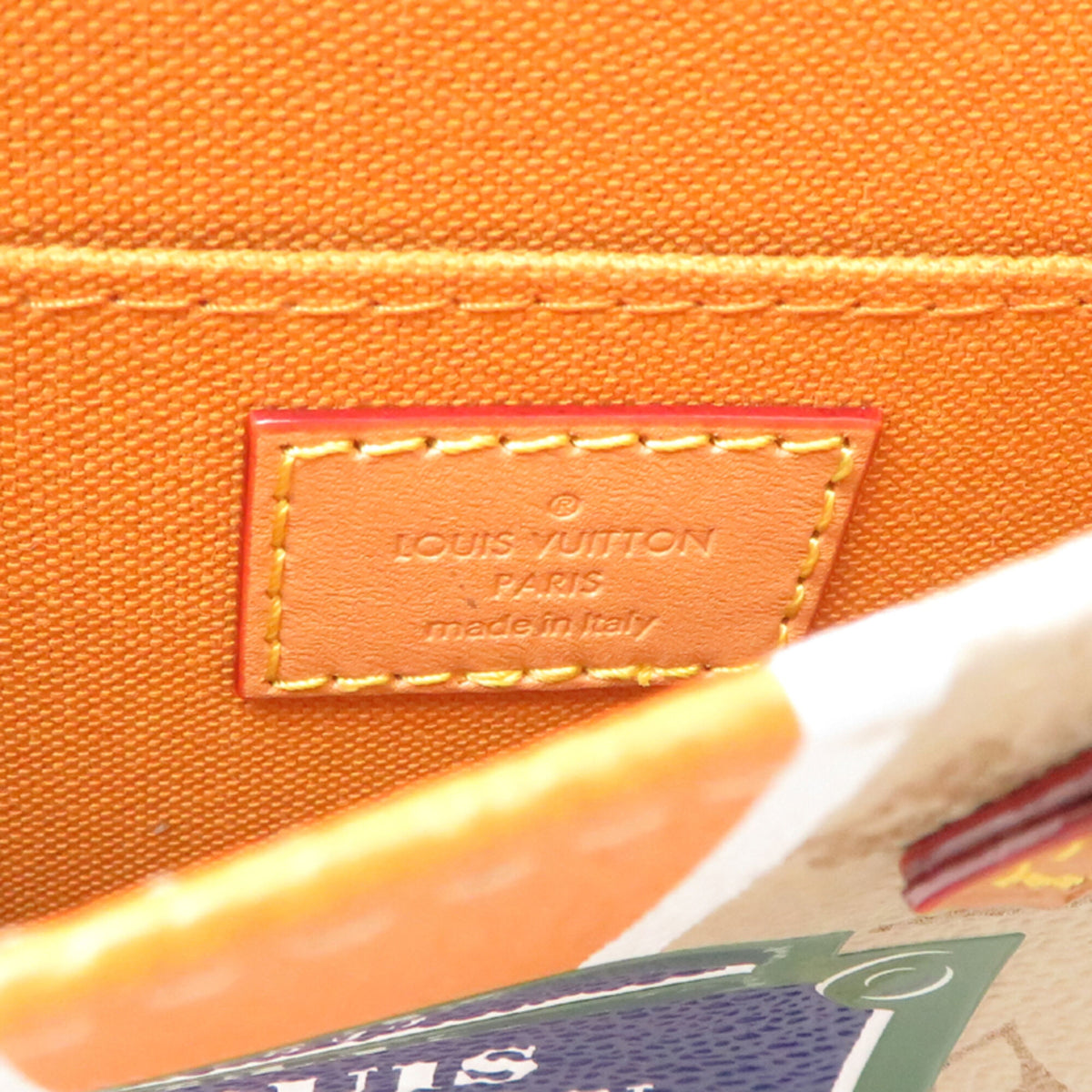 Louis Vuitton Beige Ochre Canvas Handbag (Pre-Owned)