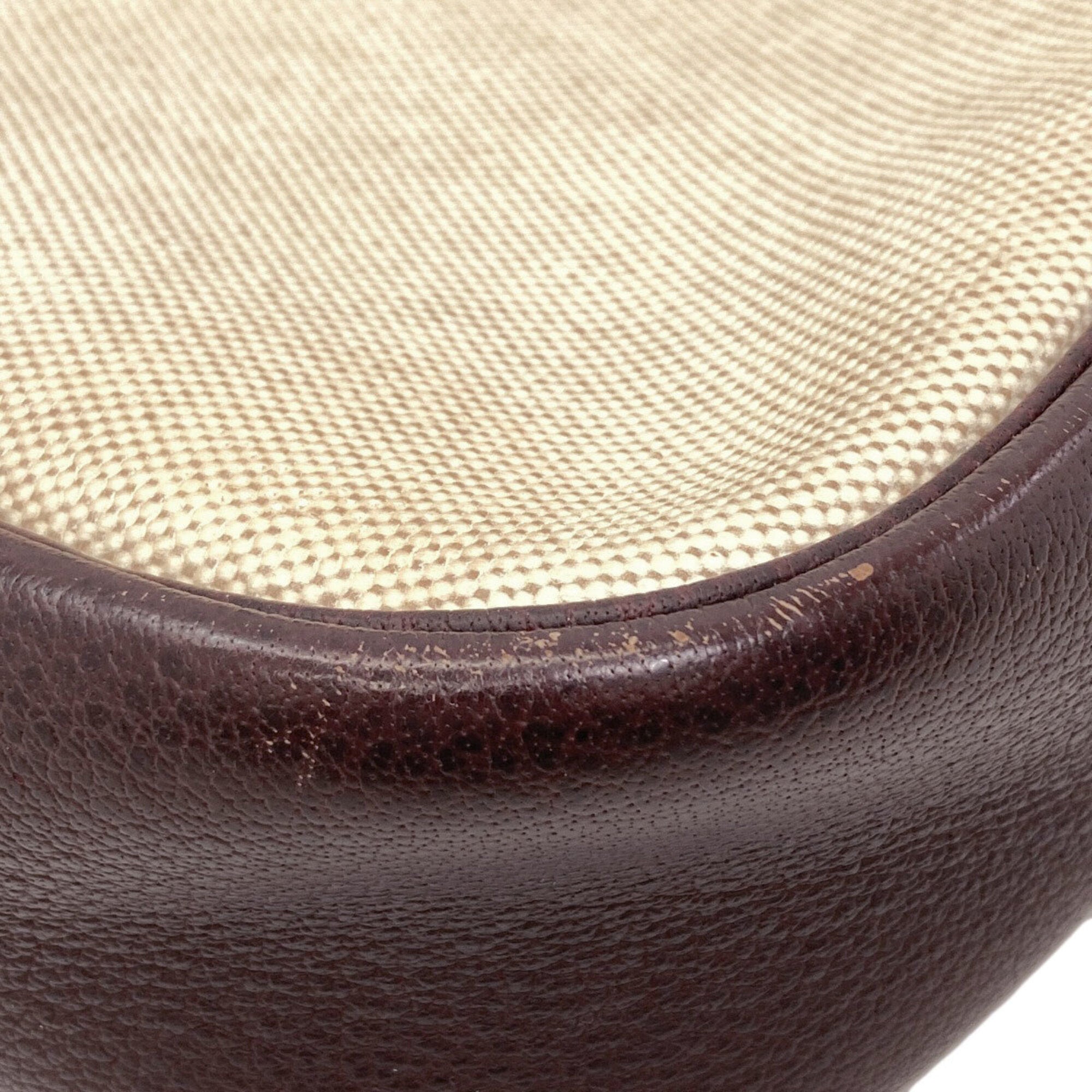 Hermes Beige Brown Toile H Shoulder Bag (Pre-Owned)
