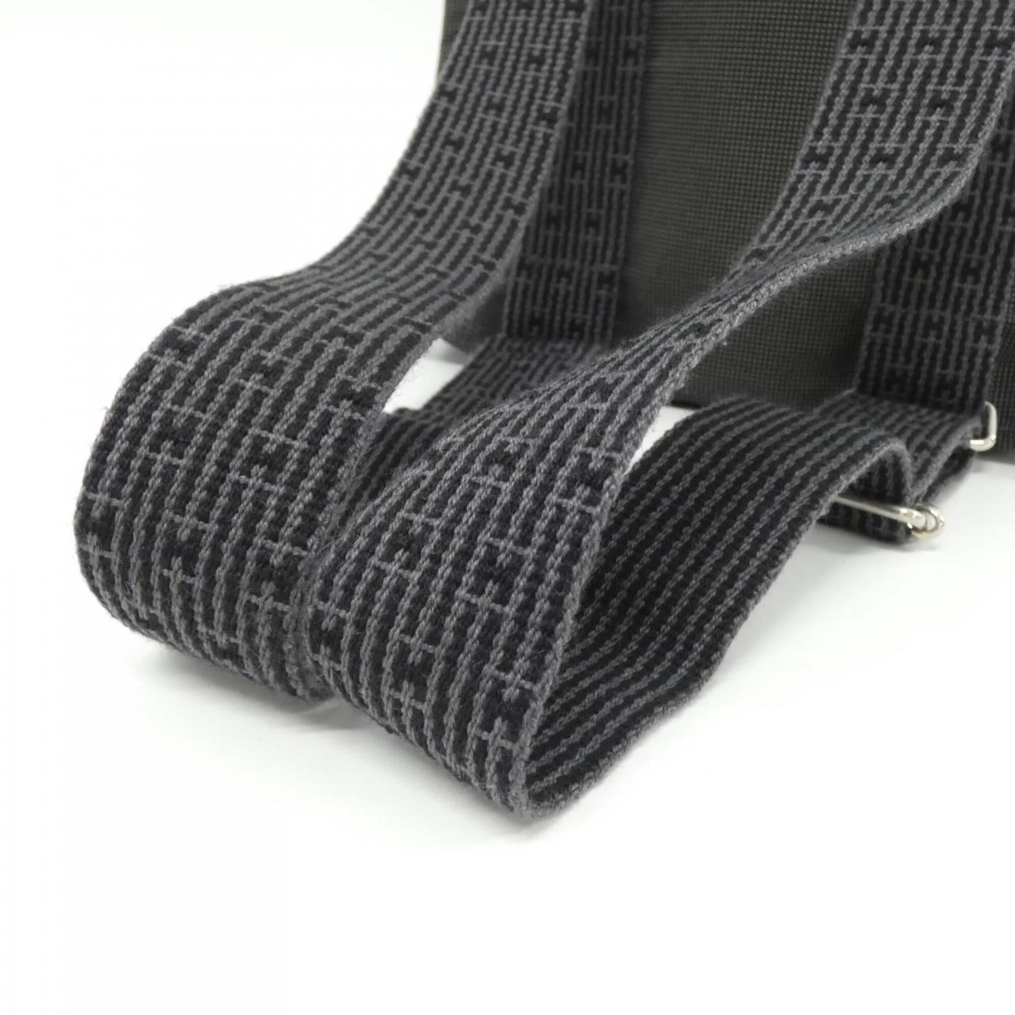 Hermes Black Canvas Backpack (Pre-Owned)