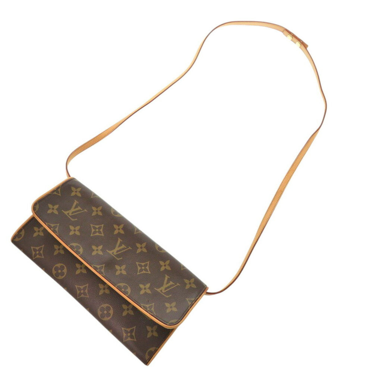 Louis Vuitton Brown Monogram Monogram Pochette Shoulder Bag (Pre-Owned)