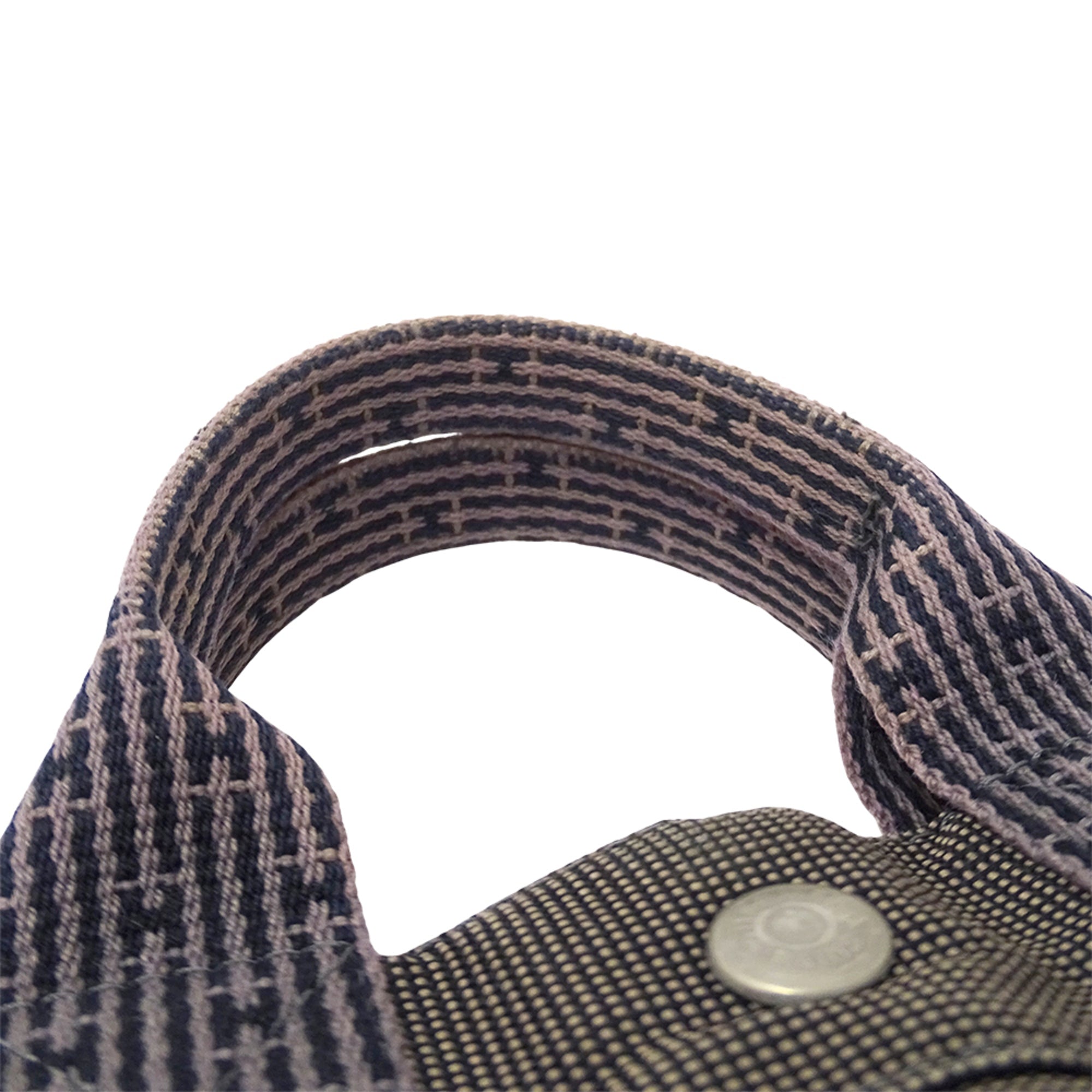 Hermes Black Canvas Handbag Tote Bag (Pre-Owned)