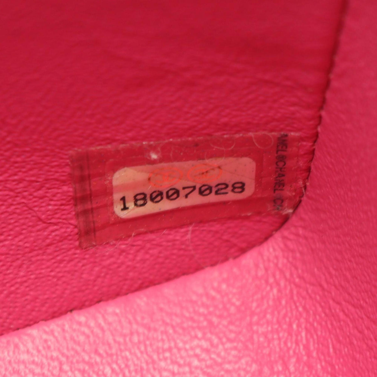 Chanel Pink Grained Calfskin Handbag Shoulder Bag (Pre-Owned)