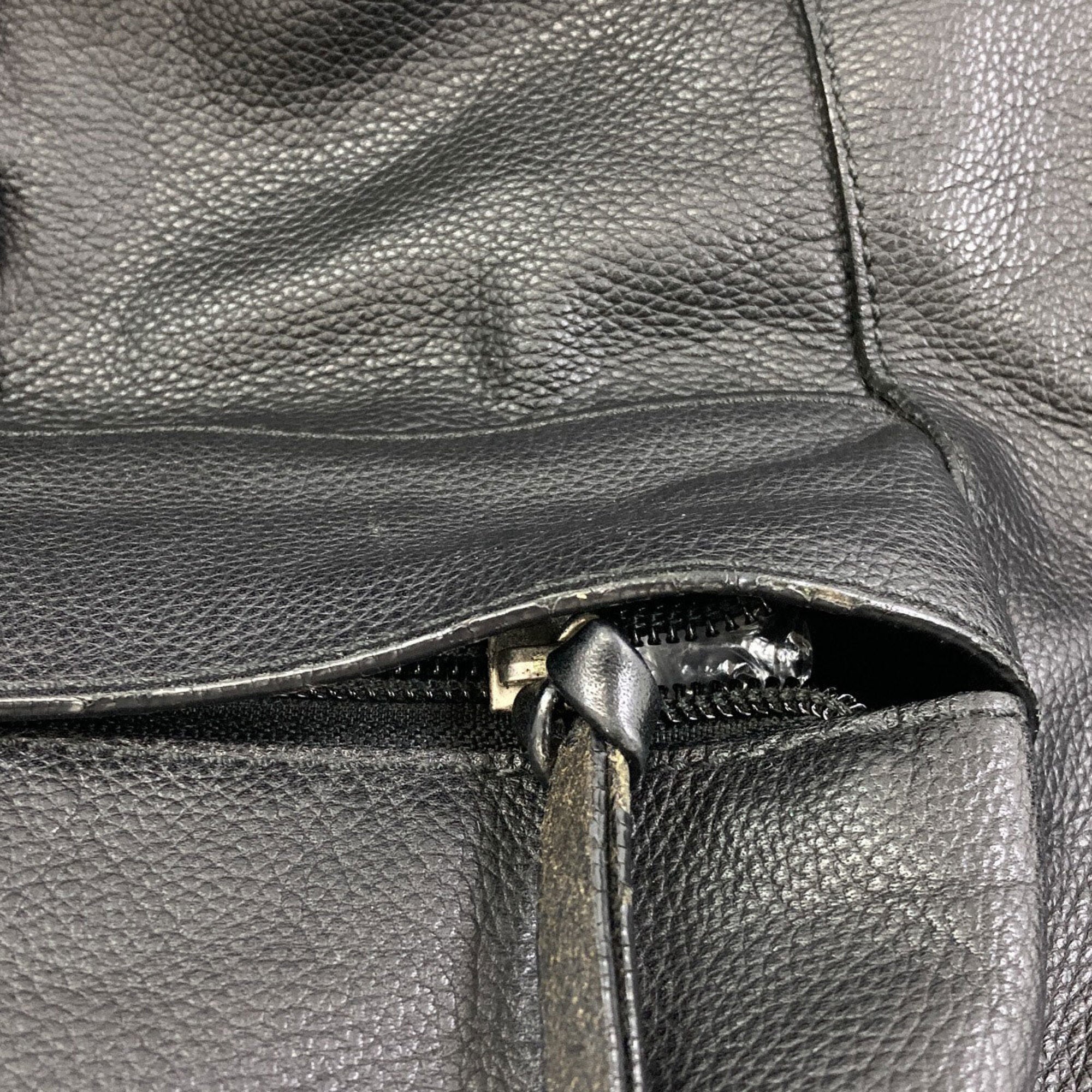 Coach Black Leather Backpack (Pre-Owned)