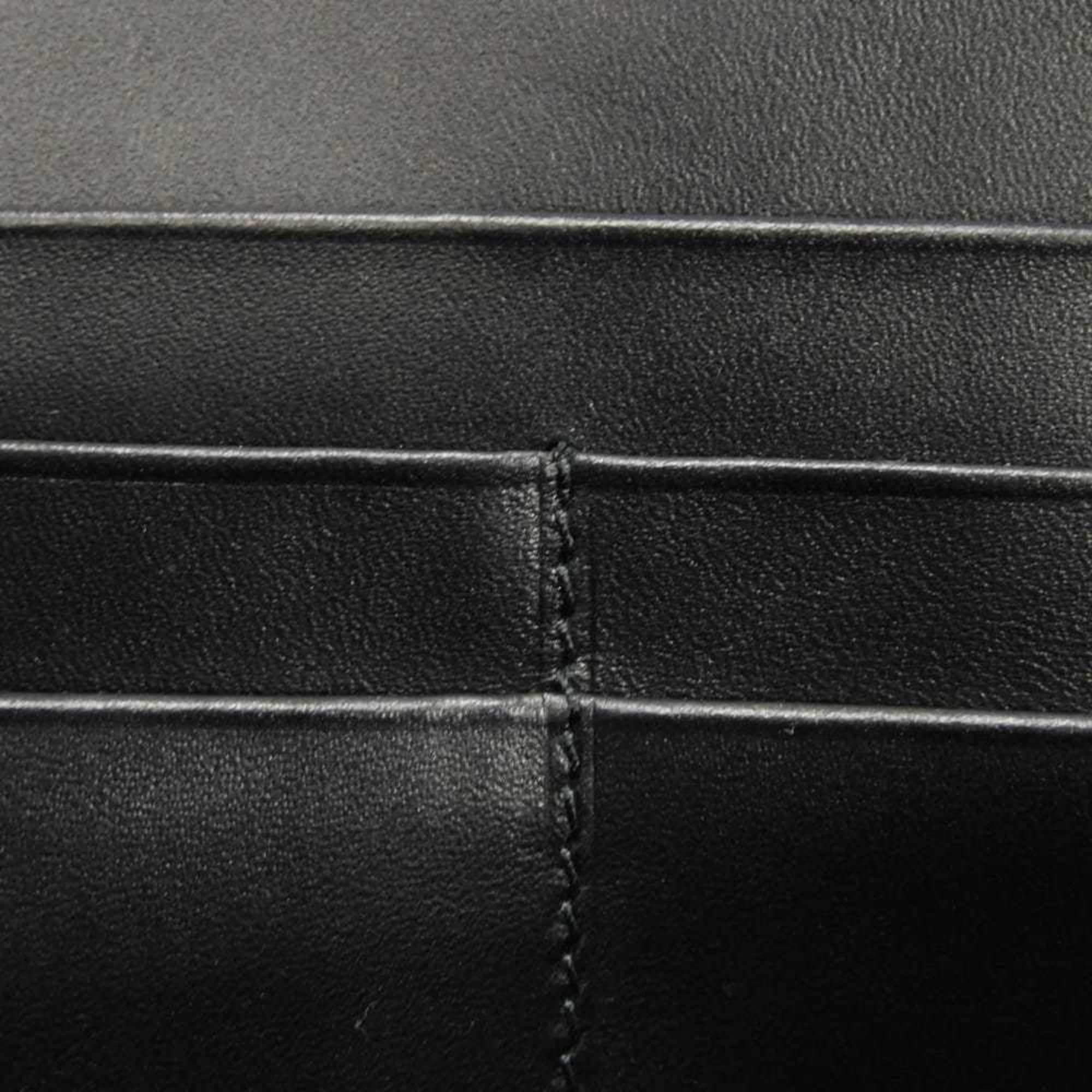 Loewe Black Leather Long Wallet (Bi-Fold) (Pre-Owned)