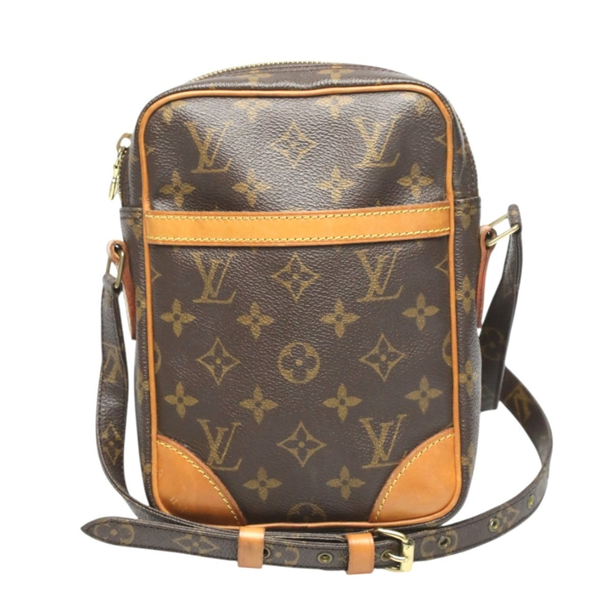 Louis Vuitton Brown Monogram Canvas Shoulder Bag (Pre-Owned)