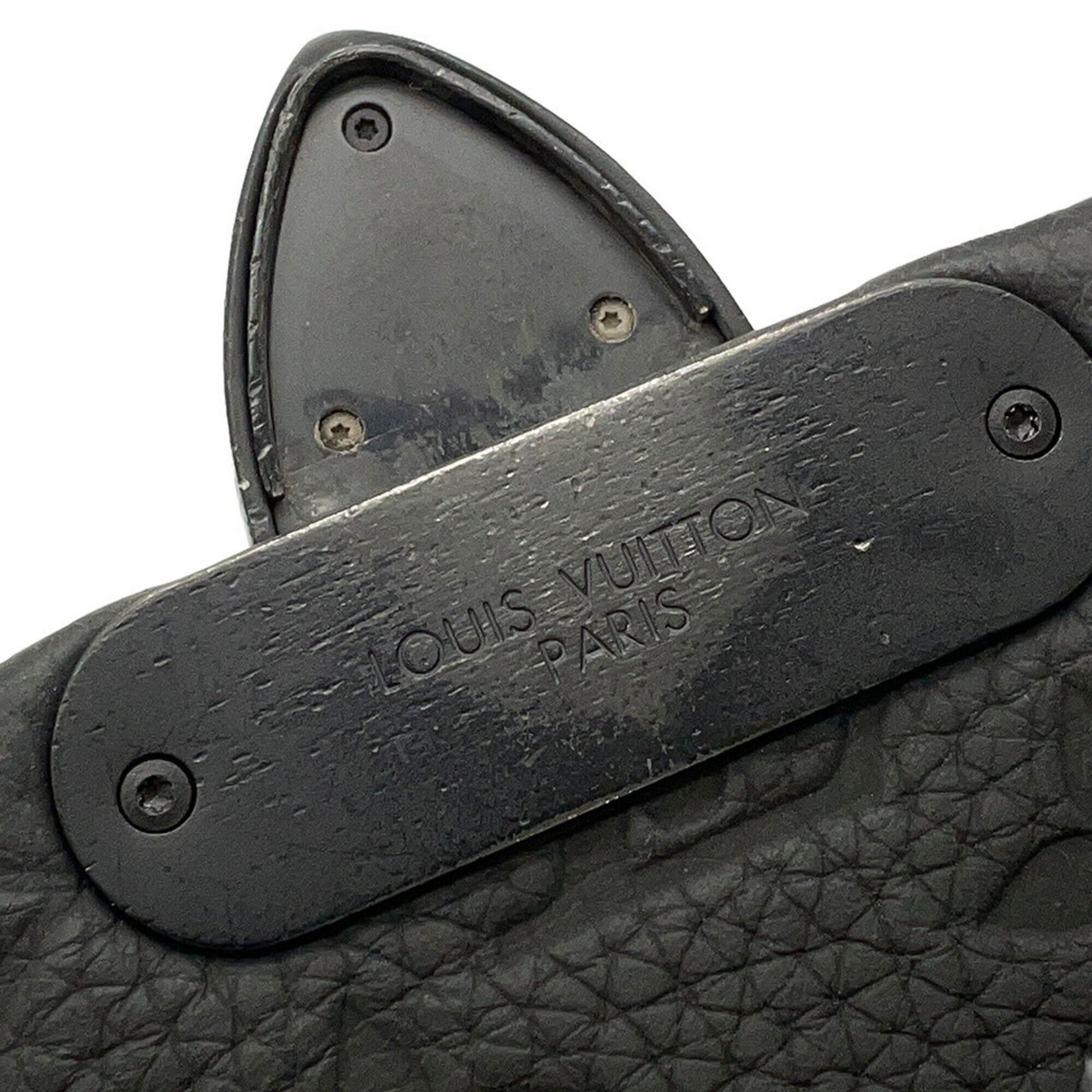 Louis Vuitton Monogram Black Noir Leather Handbag Shoulder Bag (Pre-Owned)
