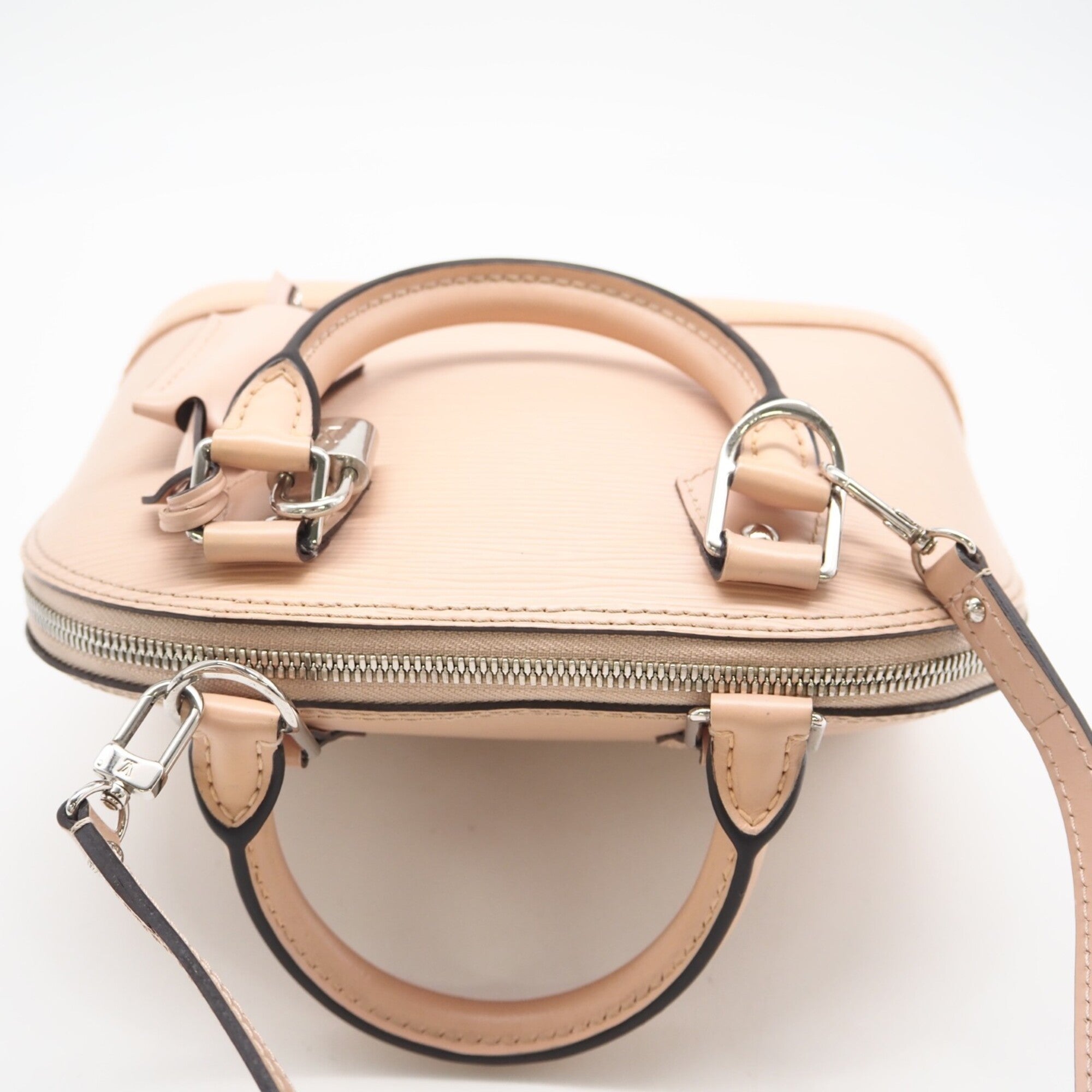 Louis Vuitton Pink Beige Leather Handbag (Pre-Owned)