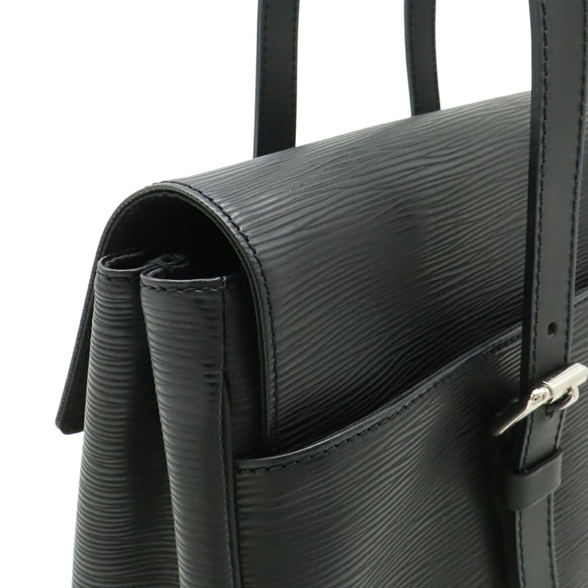 Louis Vuitton Black Noir Epi Leather Shoulder Bag (Pre-Owned)