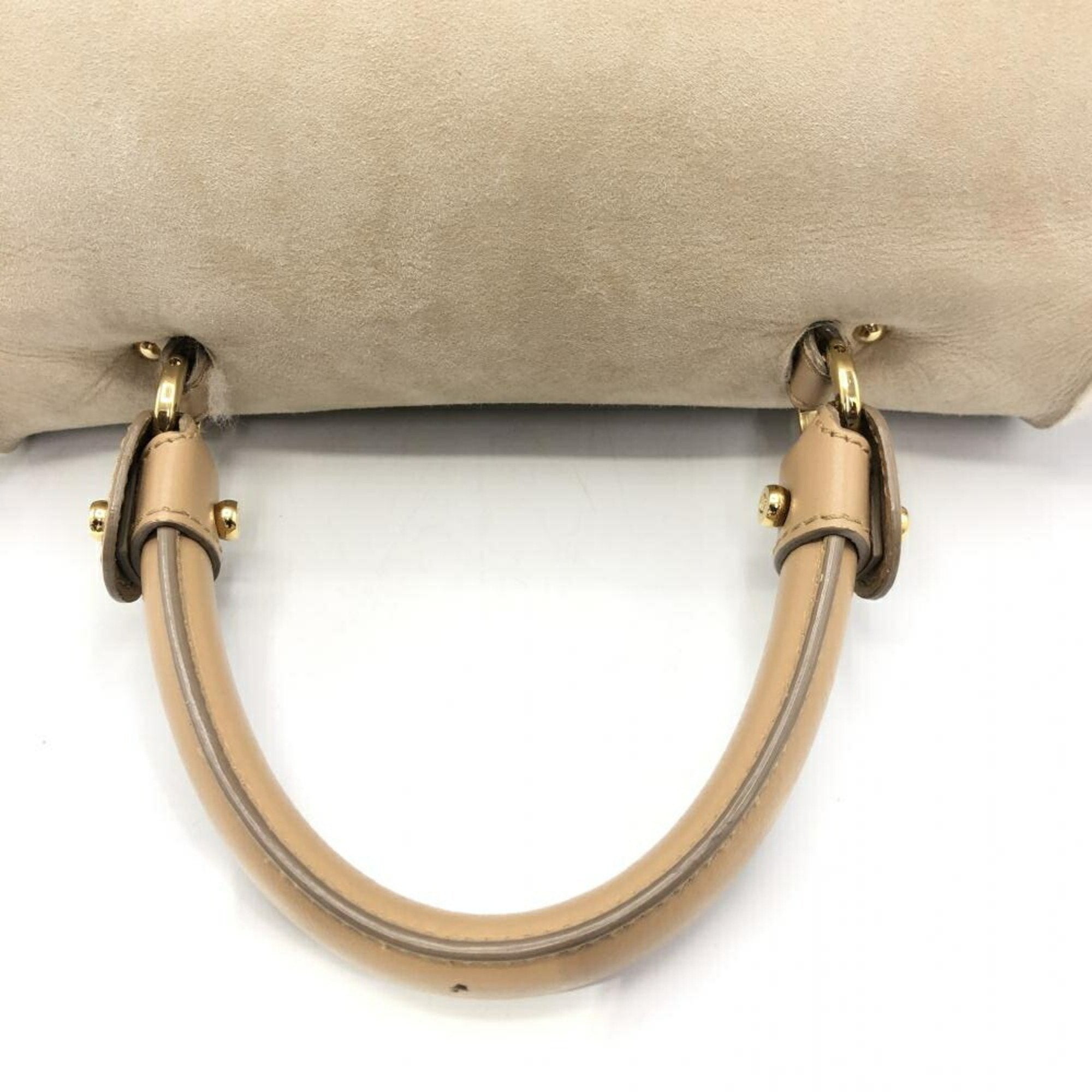 Salvatore Ferragamo Beige Handbag Shoulder Bag (Pre-Owned)