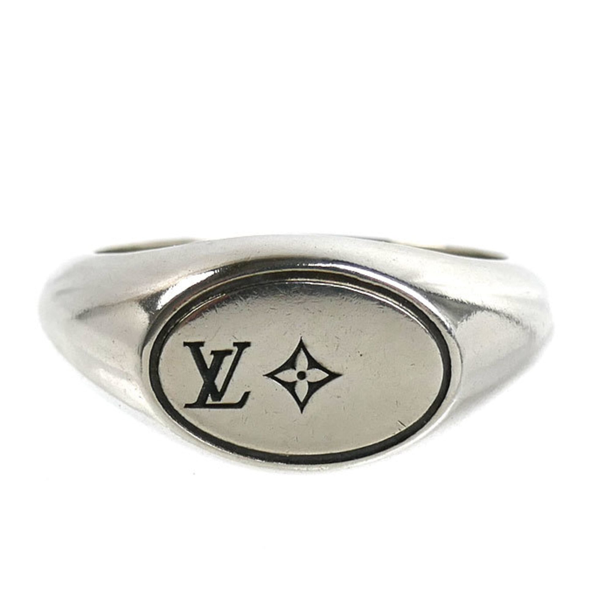 Louis Vuitton Silver 925 Band Ring (Pre-Owned)