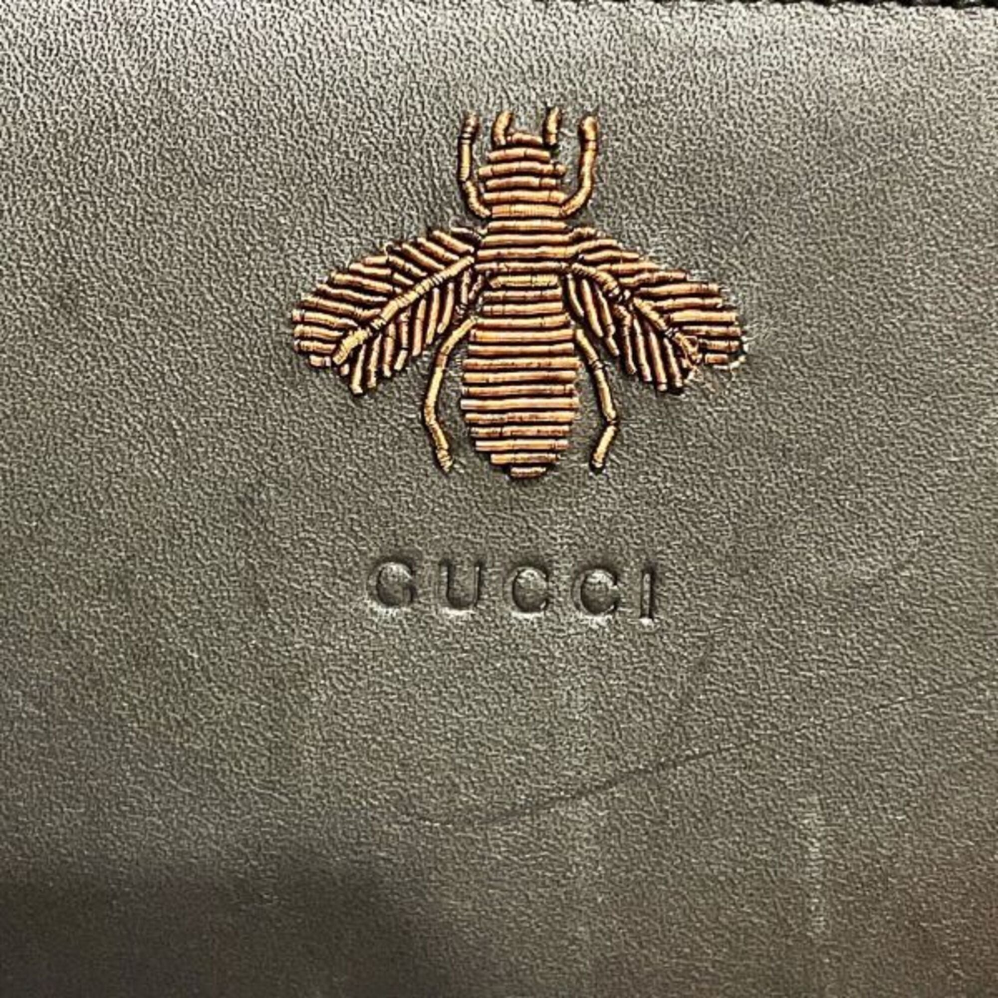 Gucci Black Leather Long Wallet (Bi-Fold) (Pre-Owned)