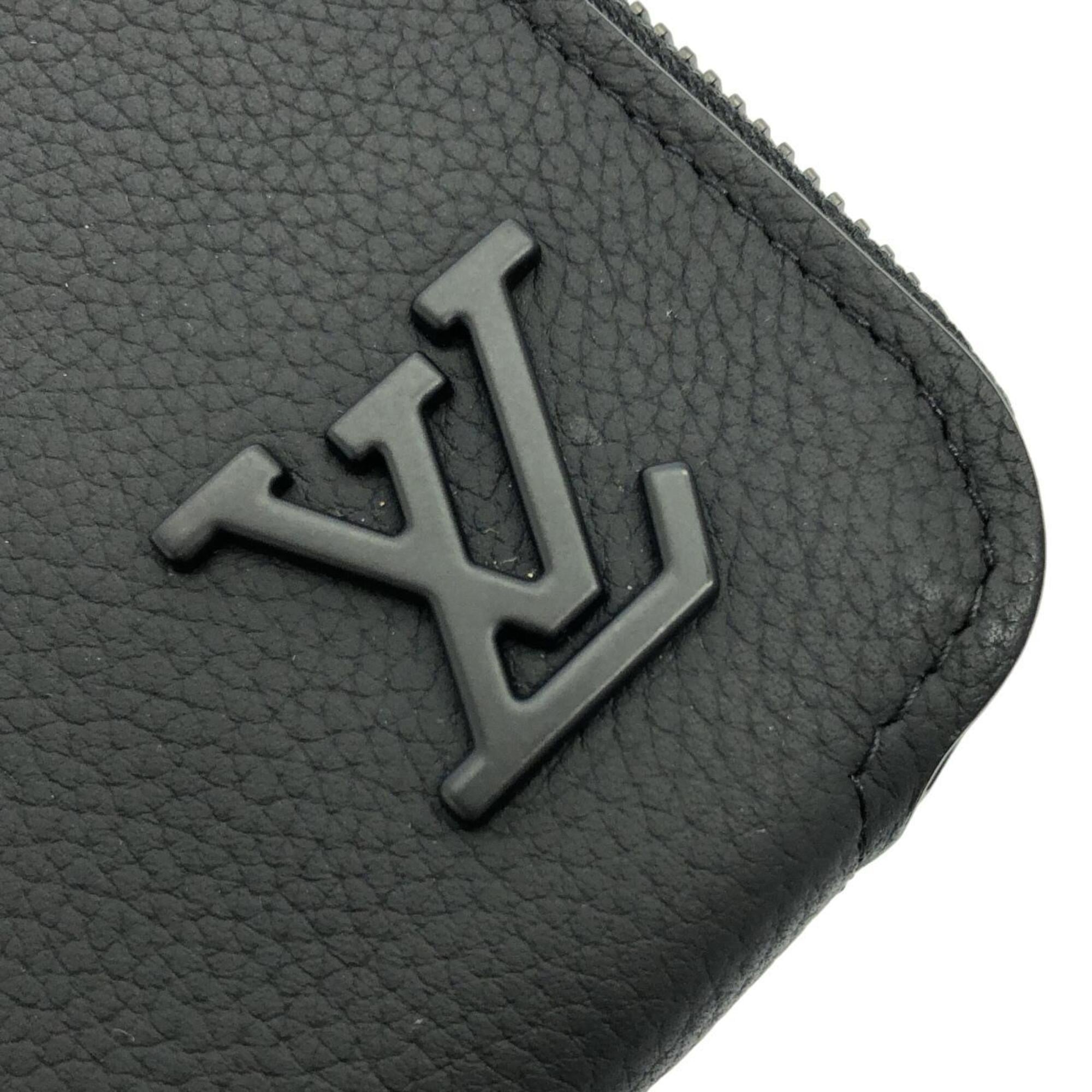 Louis Vuitton Black Leather Shoulder Bag (Pre-Owned)