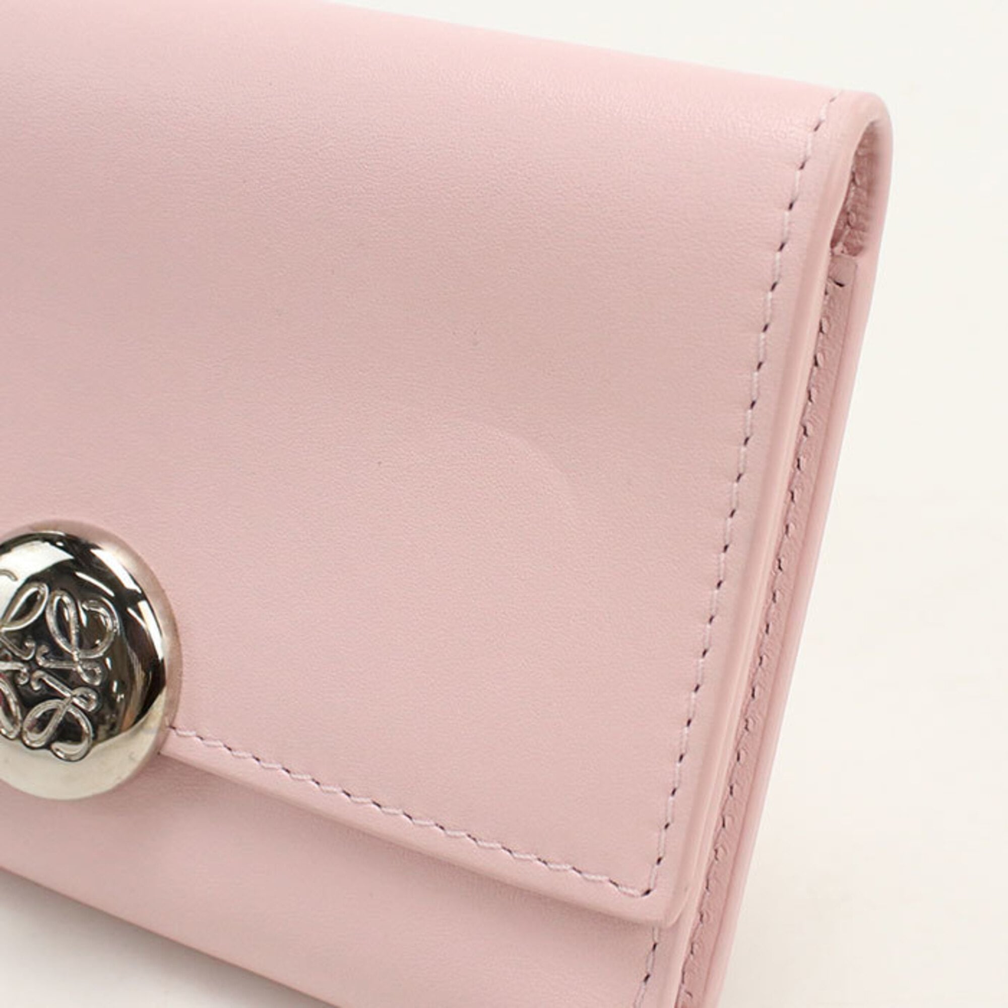Loewe Pink Leather Wallet (Tri-Fold) (Pre-Owned)