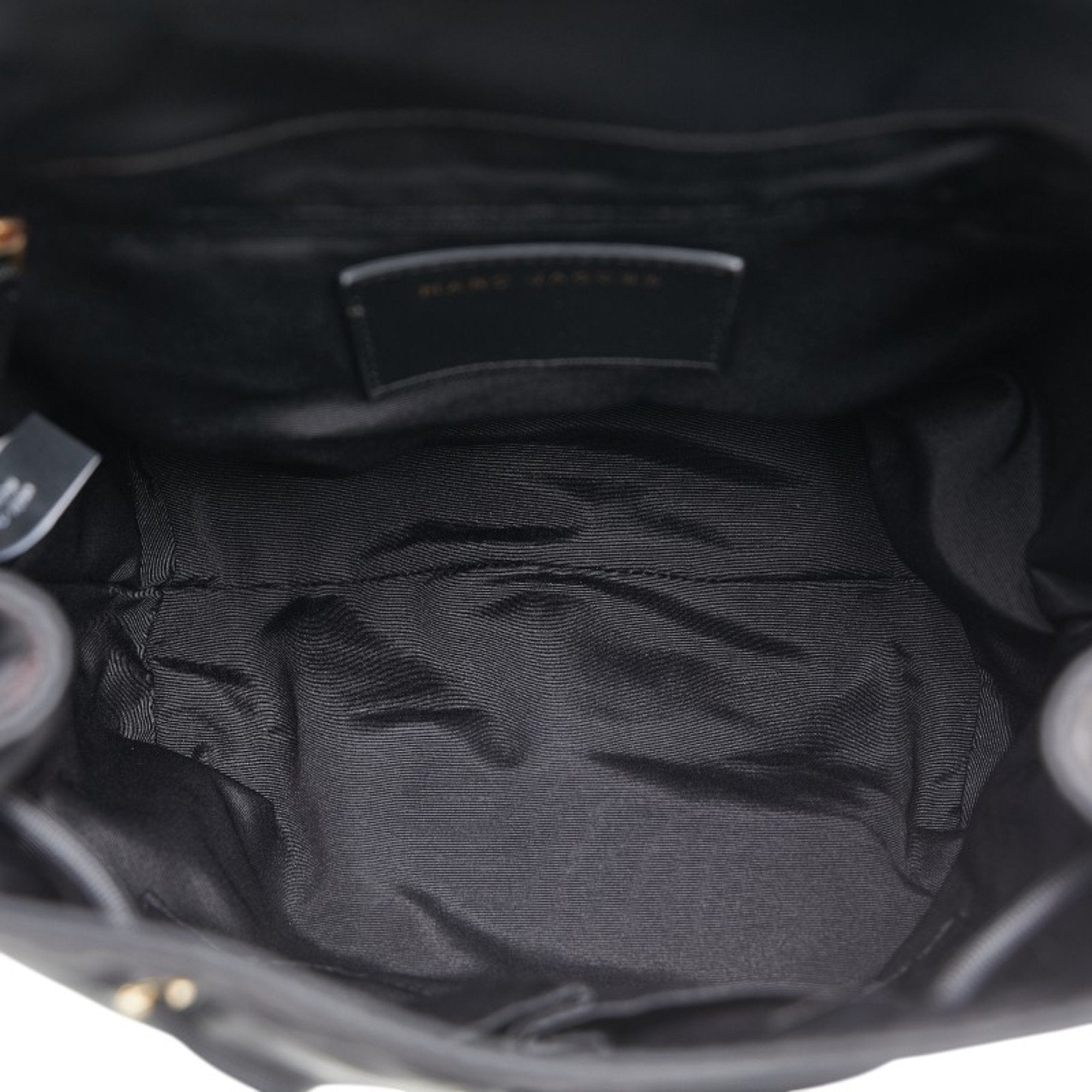Marc By Marc Jacobs Black Gold Nylon Leather Backpack (Pre-Owned)