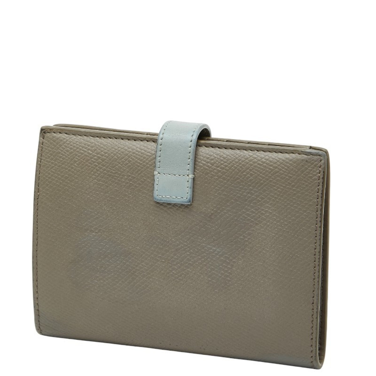 Celine Beige Blue Leather Wallet (Bi-Fold) (Pre-Owned)