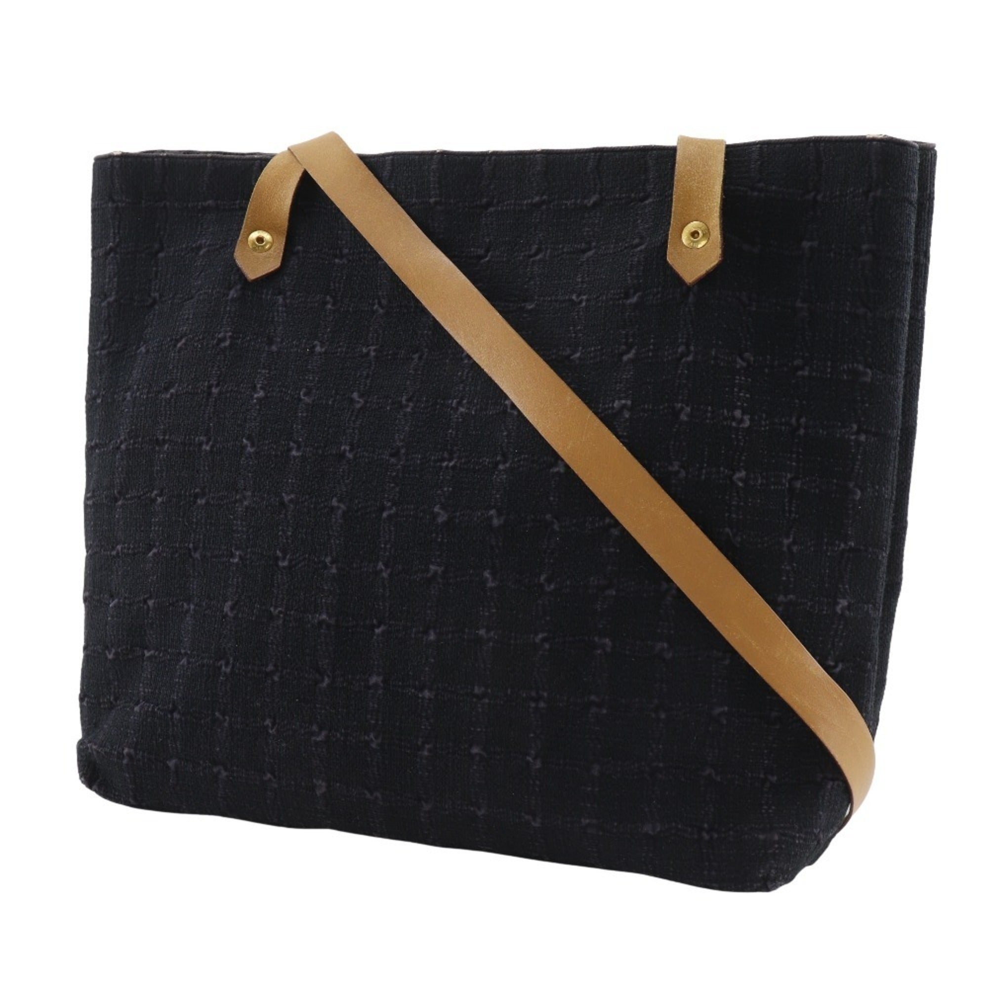 Hermes Ahmedabad Black Canvas Shoulder Bag (Pre-Owned)