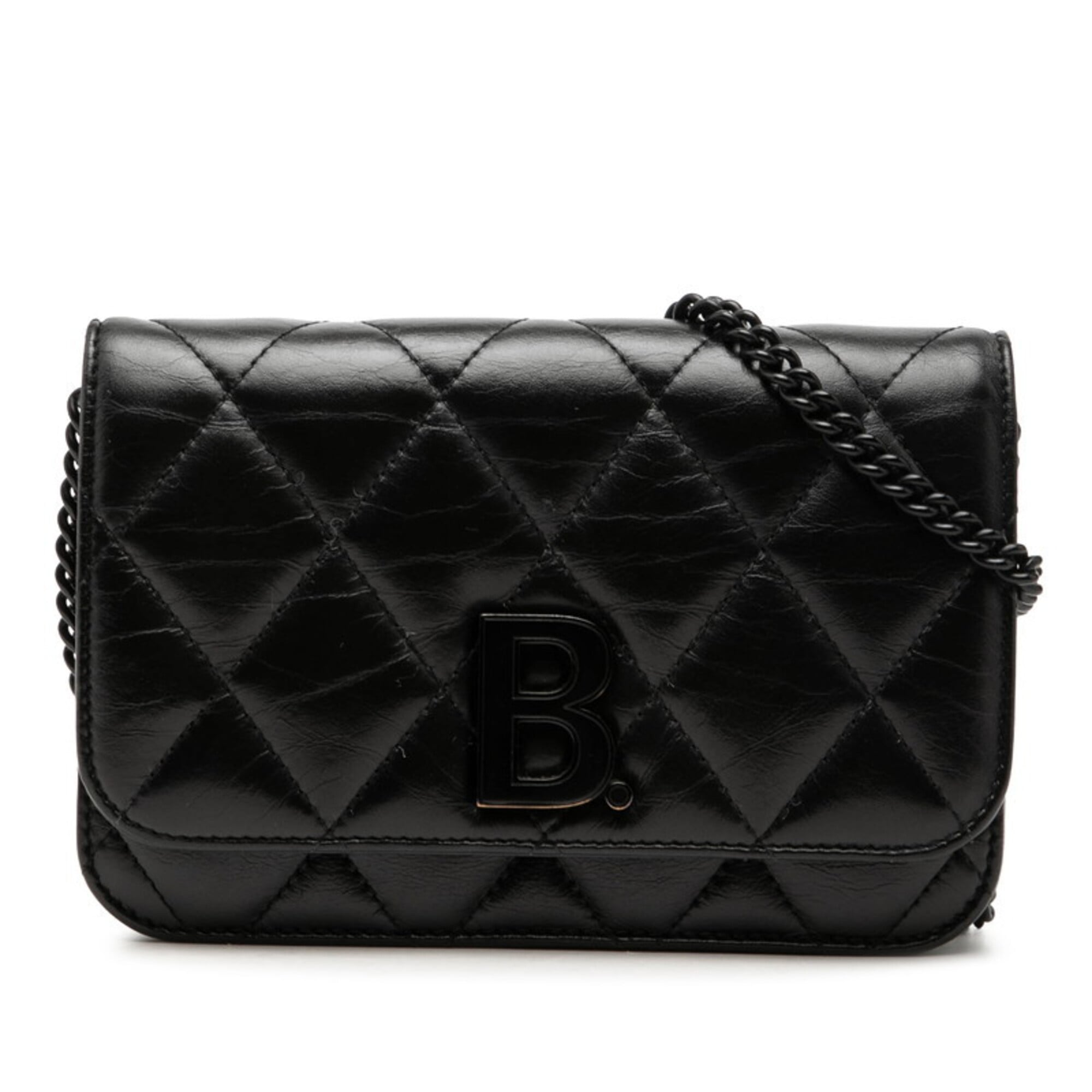 Balenciaga Black Leather Shoulder Bag (Pre-Owned)