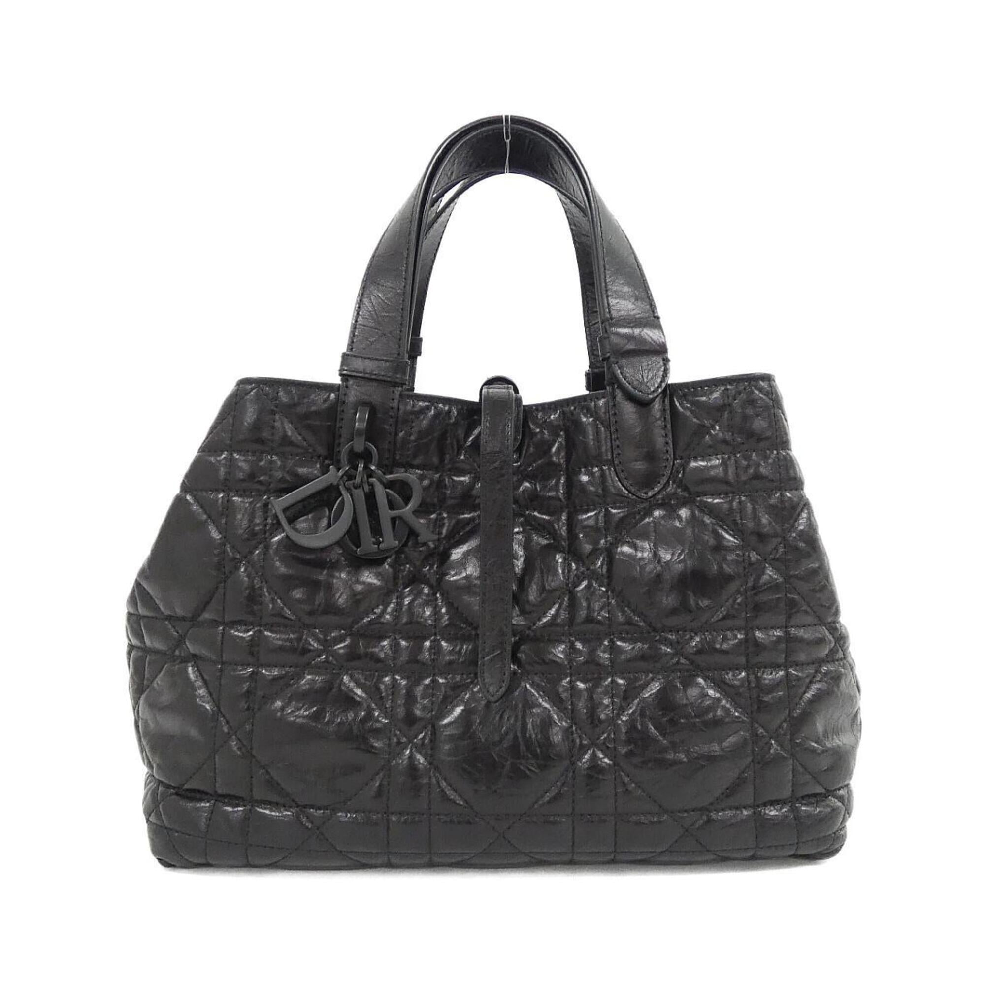 Christian Dior Black Leather Handbag Pouch (Pre-Owned)
