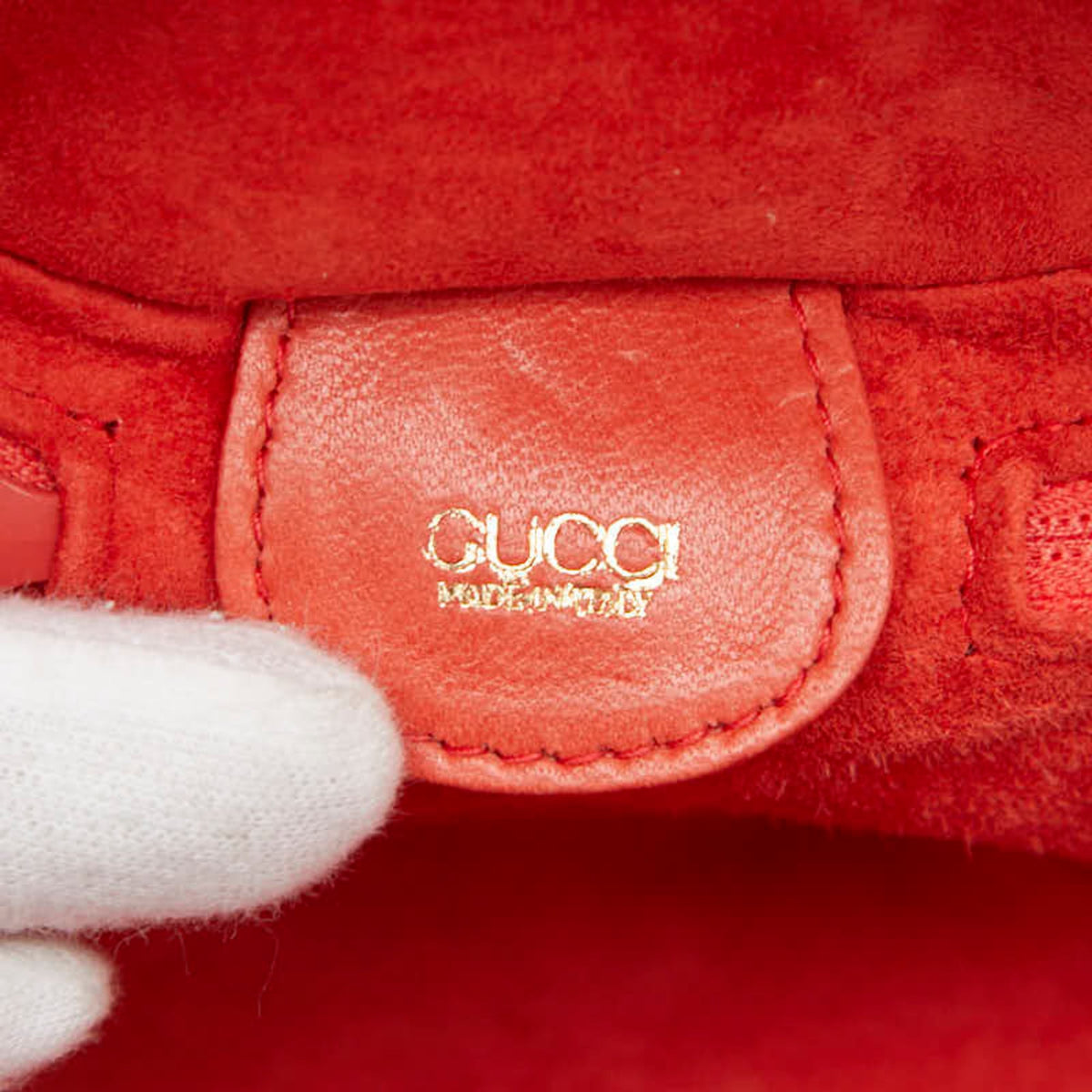 Gucci Pink Pink Orange Leather Vanity Bag (Pre-Owned)