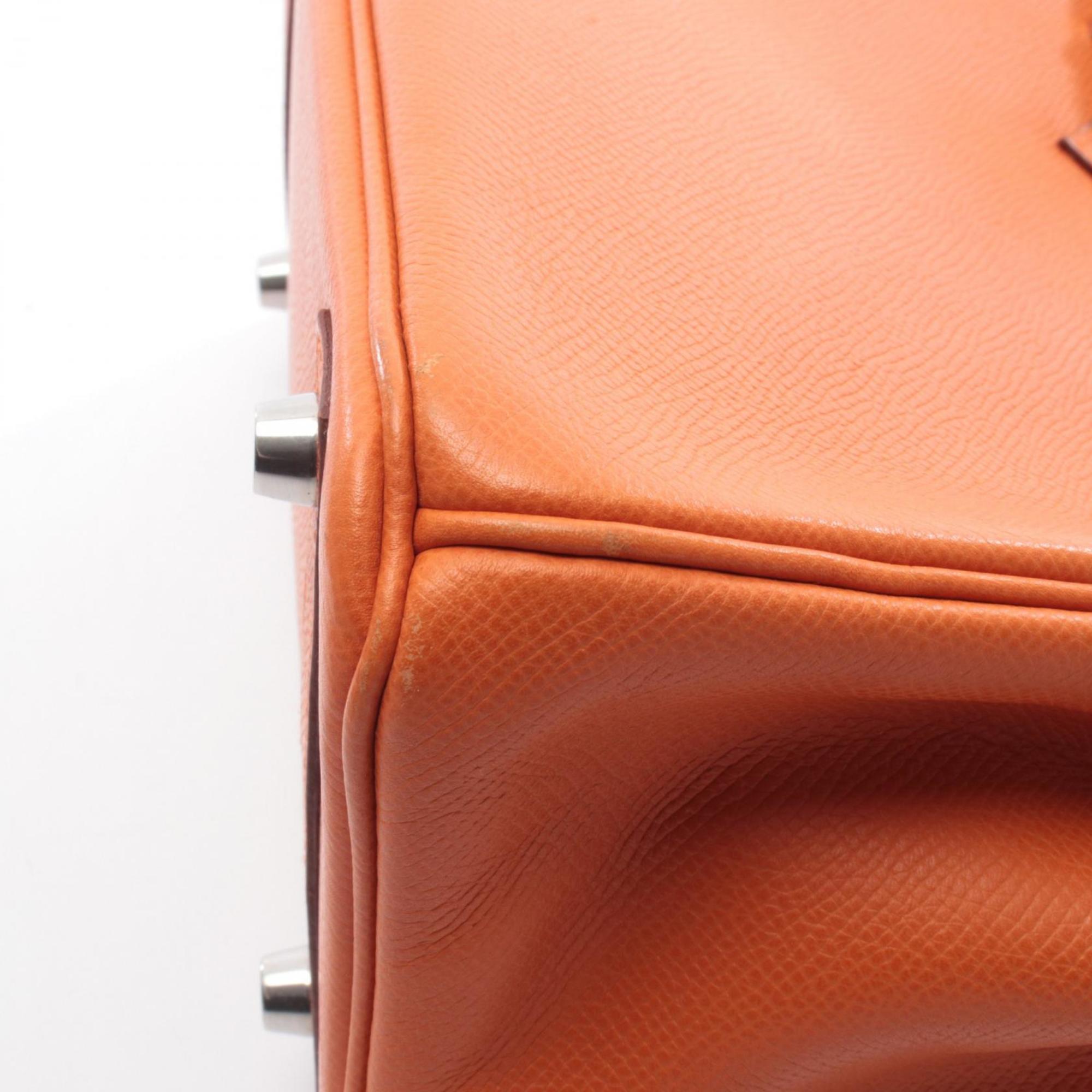 Hermes Orange Epsom Leather Leather Handbag (Pre-Owned)