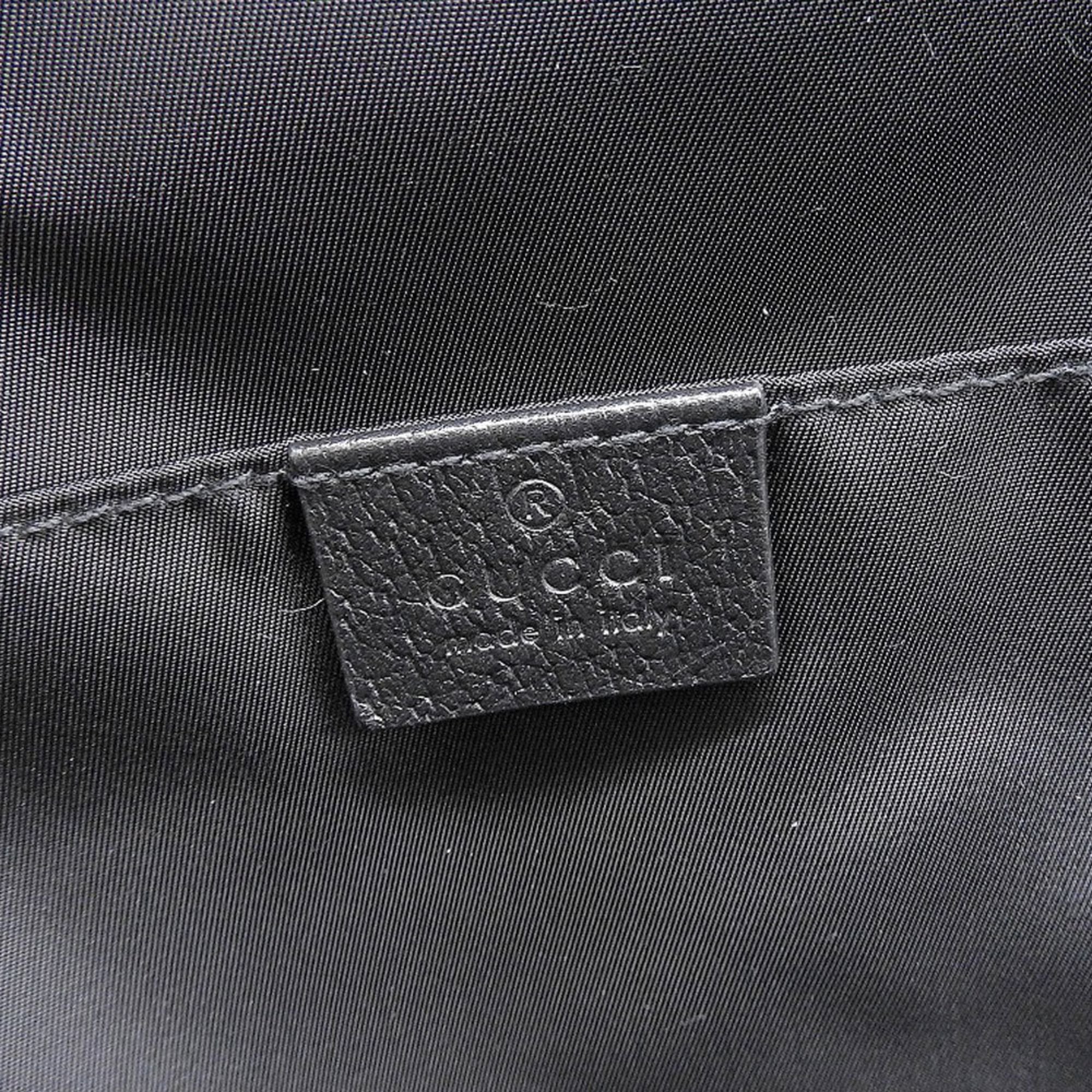 Gucci Black Nylon Leather Backpack (Pre-Owned)