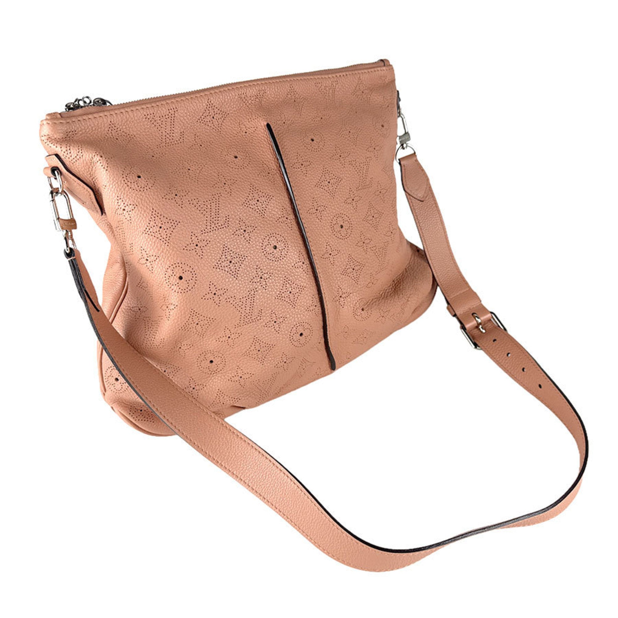 Louis Vuitton Rose Poudre Mahina Leather Handbag Shoulder Bag (Pre-Owned)