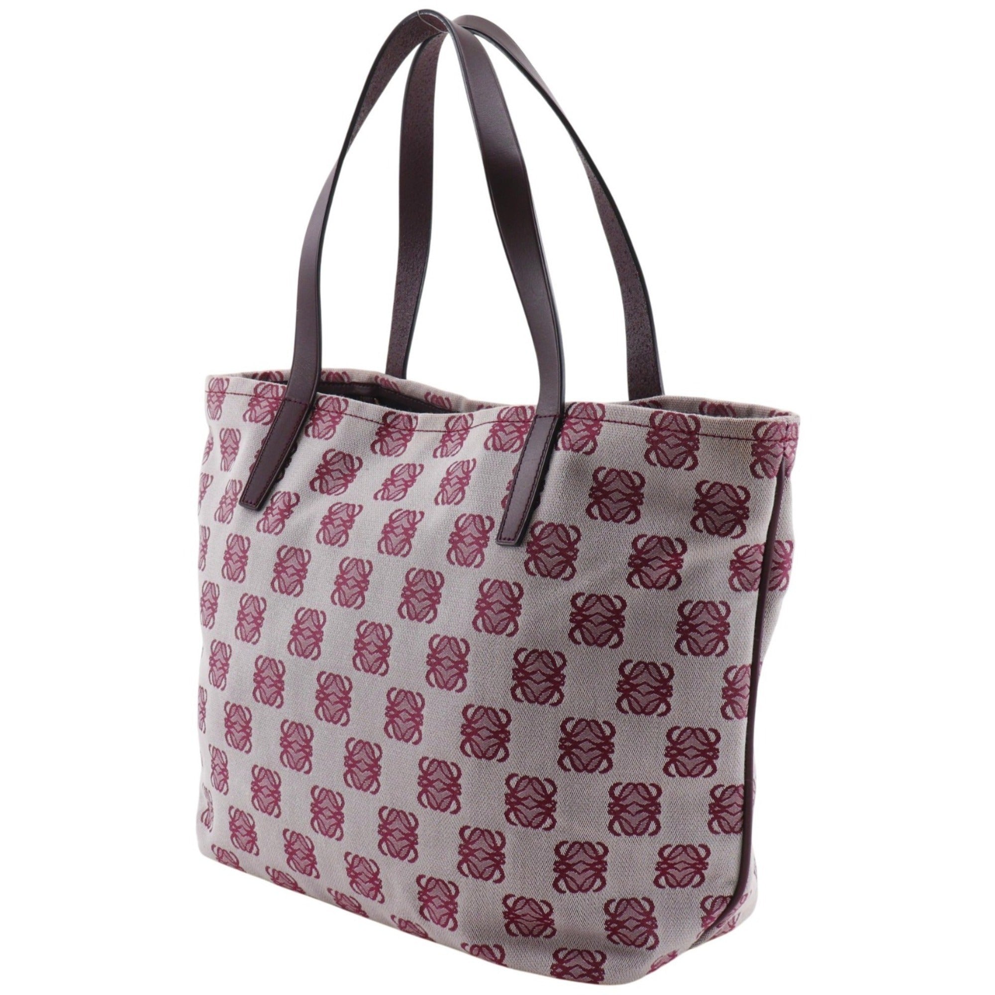 Loewe Red Color Canvas Tote Bag (Pre-Owned)