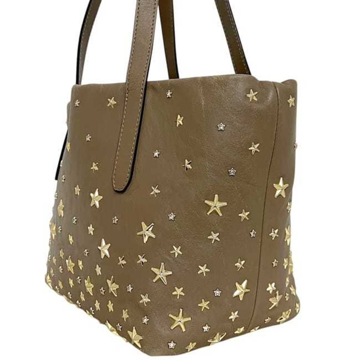 Jimmy Choo Beige Leather Tote Bag (Pre-Owned)