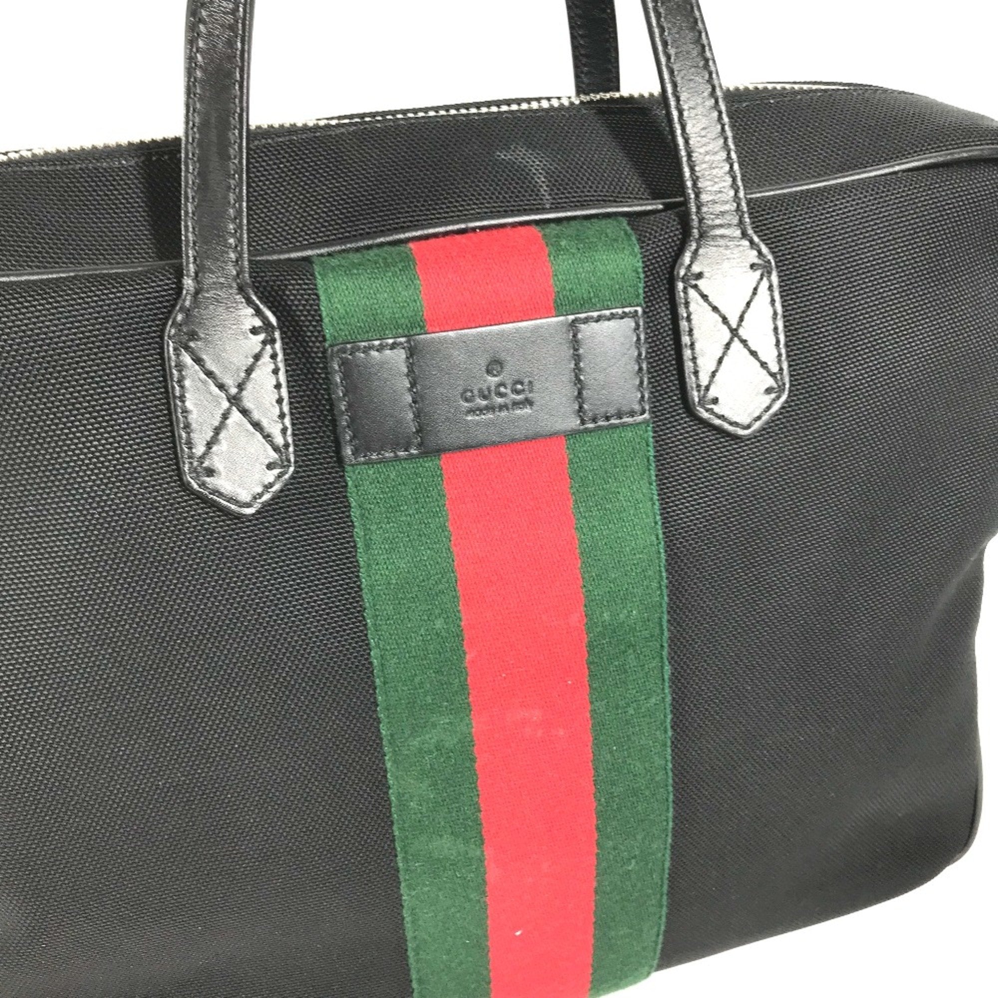 Gucci Black Leather Tote Bag (Pre-Owned)