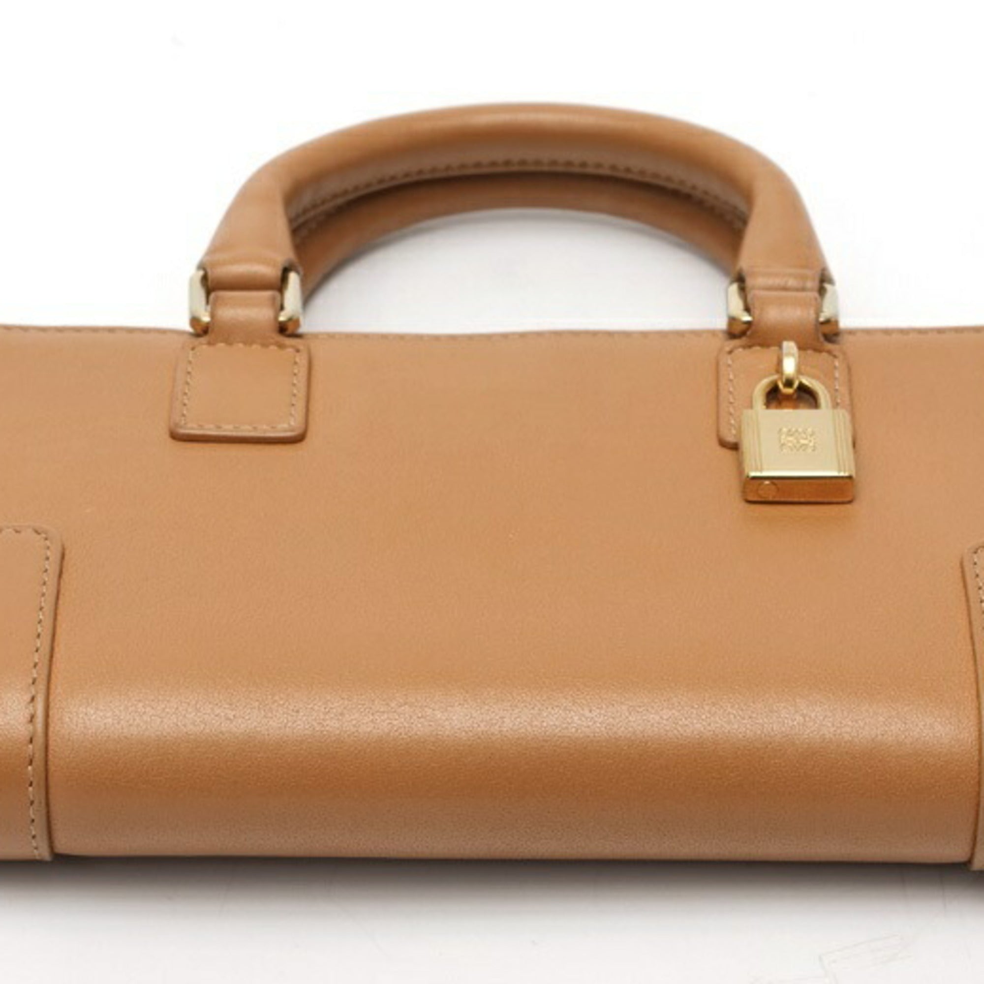 Loewe Amazona Camel Leather Pouch (Pre-Owned)