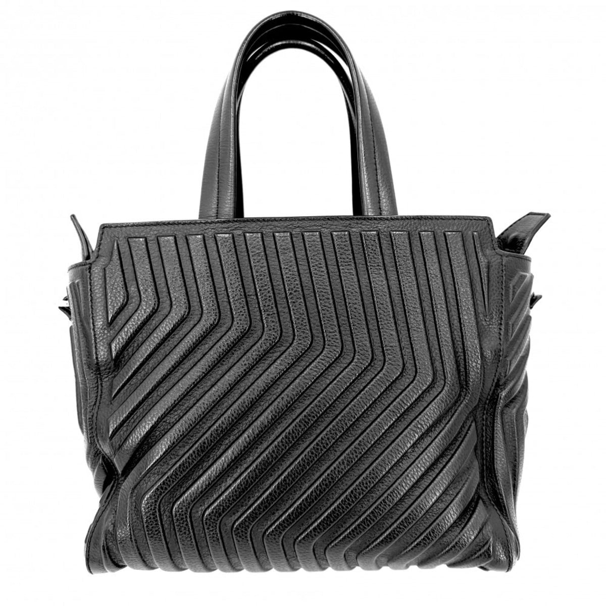 Balenciaga Black Leather Handbag Shoulder Bag Tote Bag (Pre-Owned)
