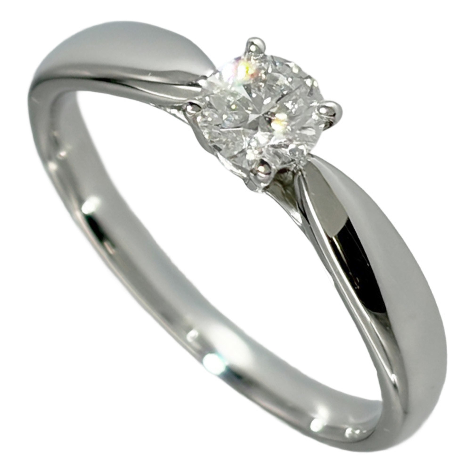 Tiffany Platinum Platinum 950 Band Ring (Pre-Owned)