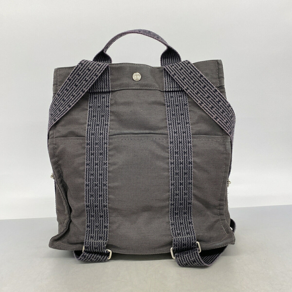 Hermes Gray Nylon Backpack (Pre-Owned)