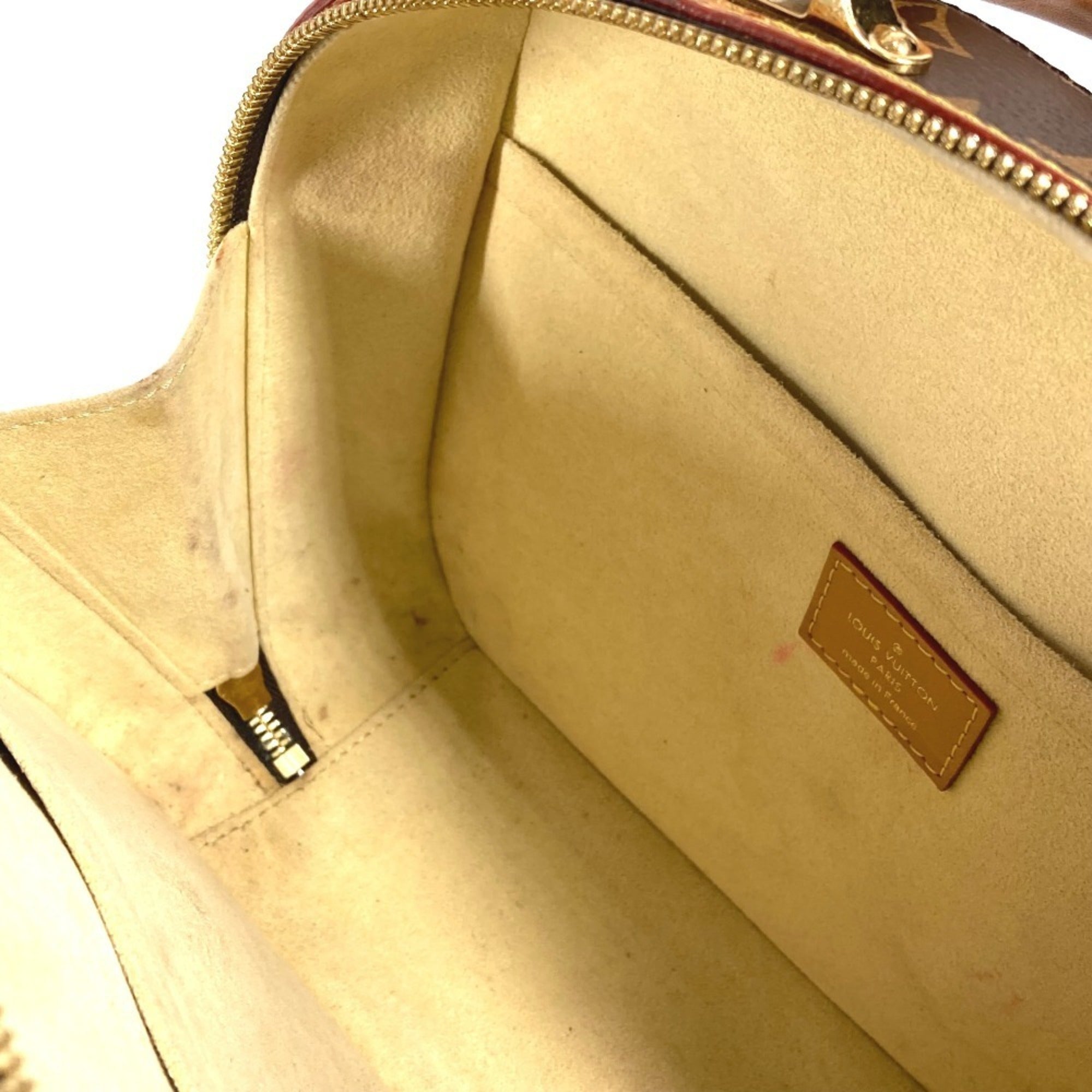 Louis Vuitton Brown Monogram Boston Bag Handbag Shoulder Bag (Pre-Owned)