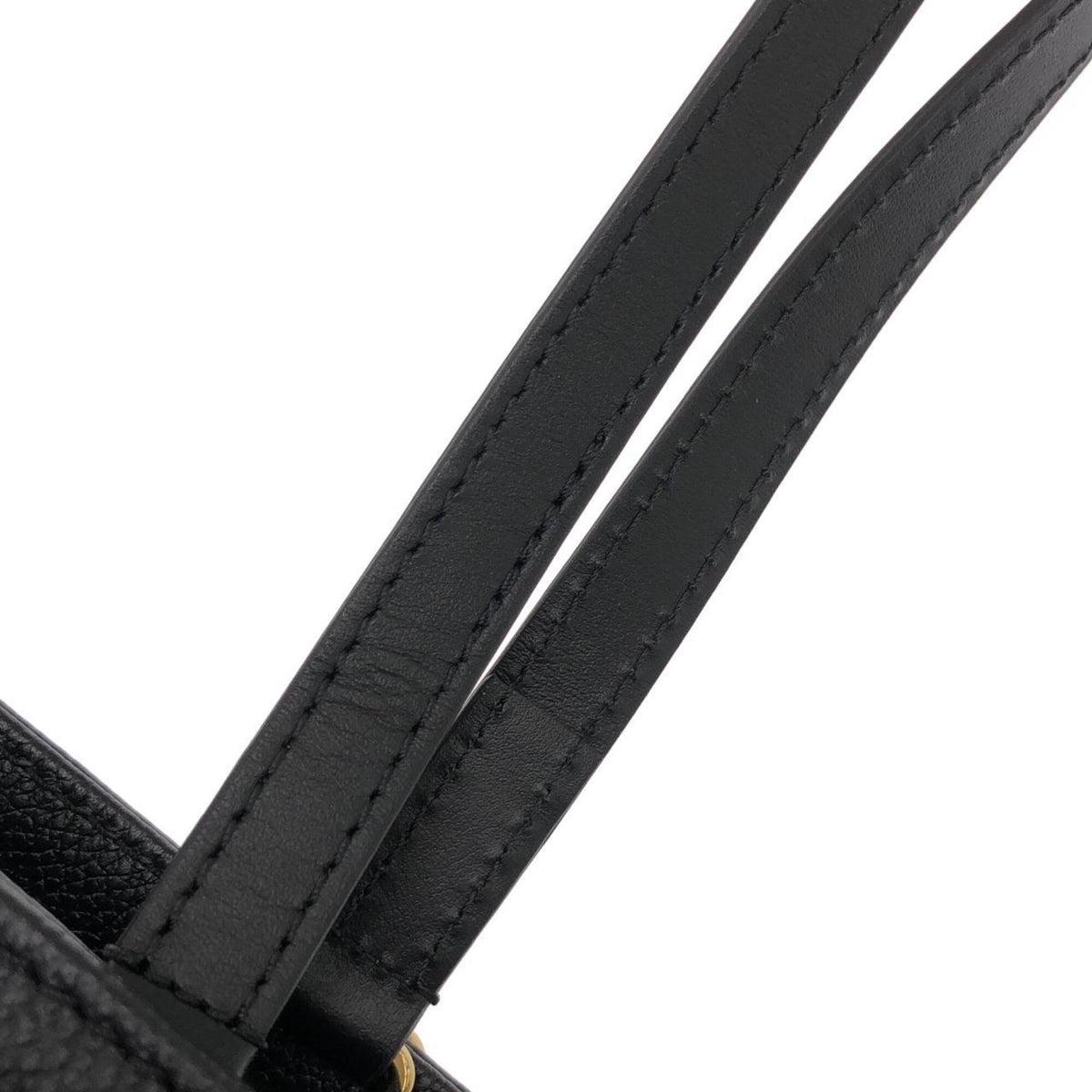 Louis Vuitton Black Leather Handbag (Pre-Owned)
