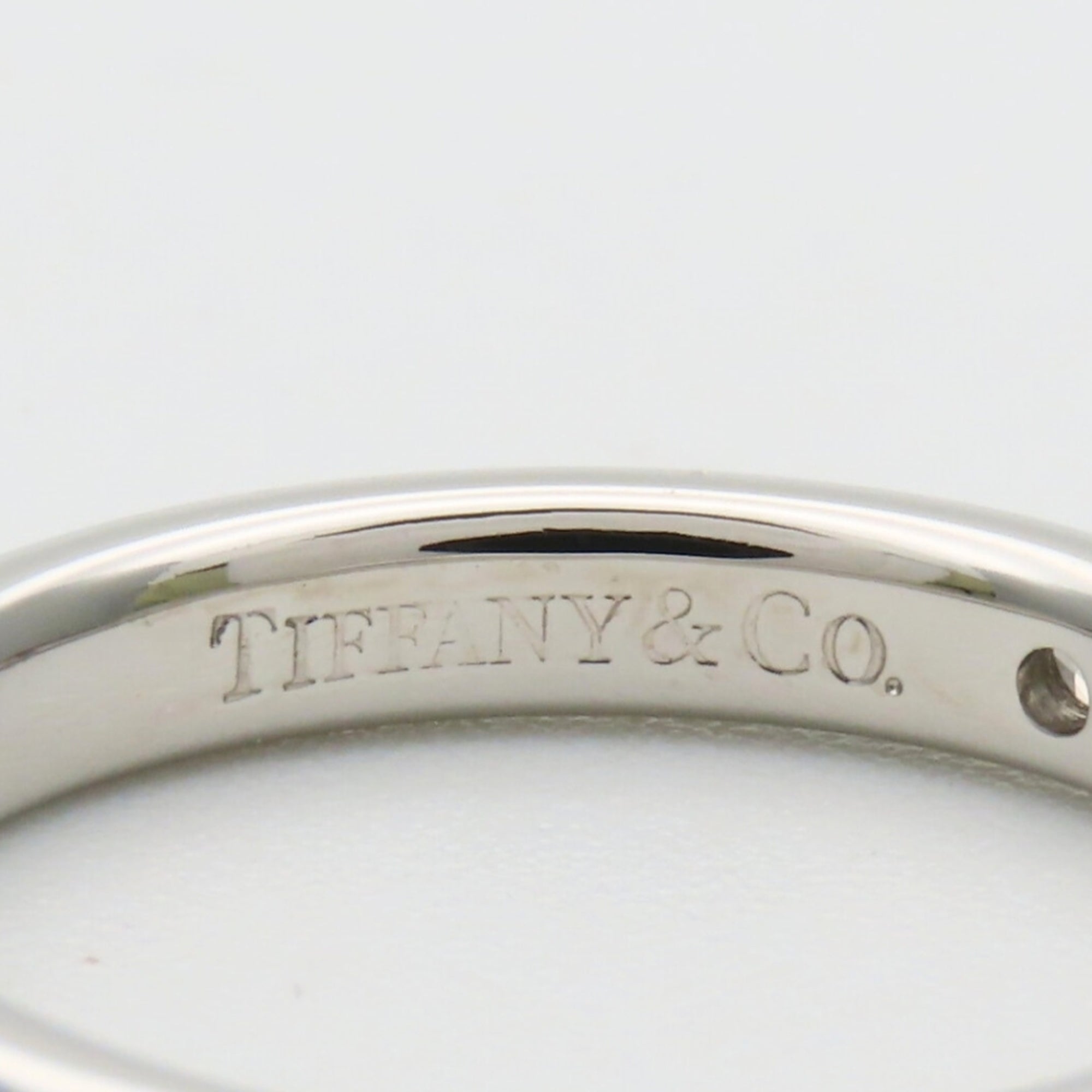Tiffany Platinum Platinum 950 Band Ring (Pre-Owned)