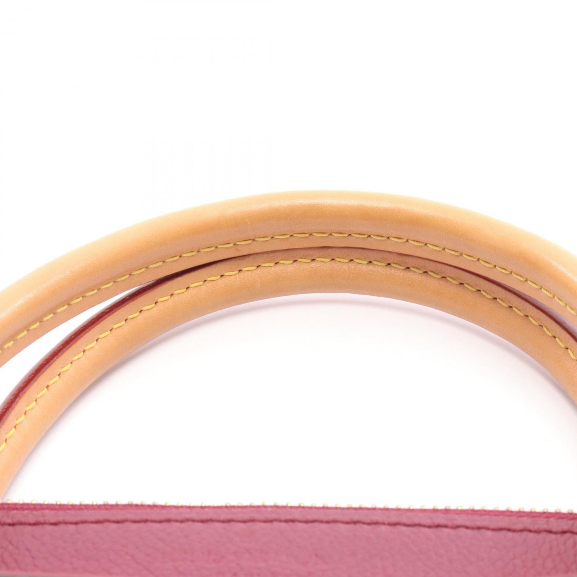 Louis Vuitton Aurore Bordeaux Brown Coated Canvas Leather Handbag (Pre-Owned)