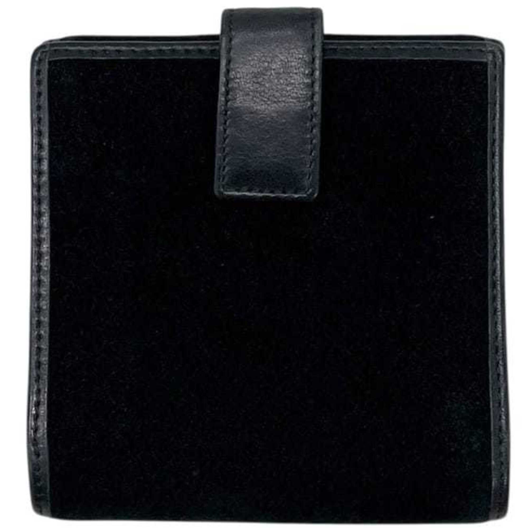 Loewe Black Suede Leather Wallet (Bi-Fold) (Pre-Owned)