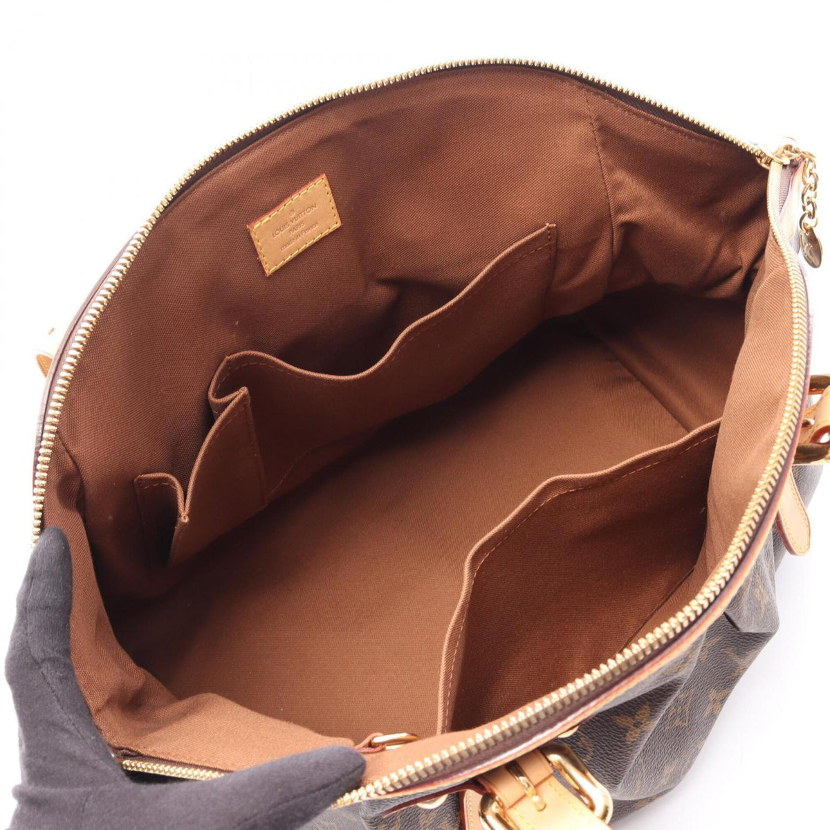 Louis Vuitton Brown Monogram Coated Canvas Leather Handbag (Pre-Owned)