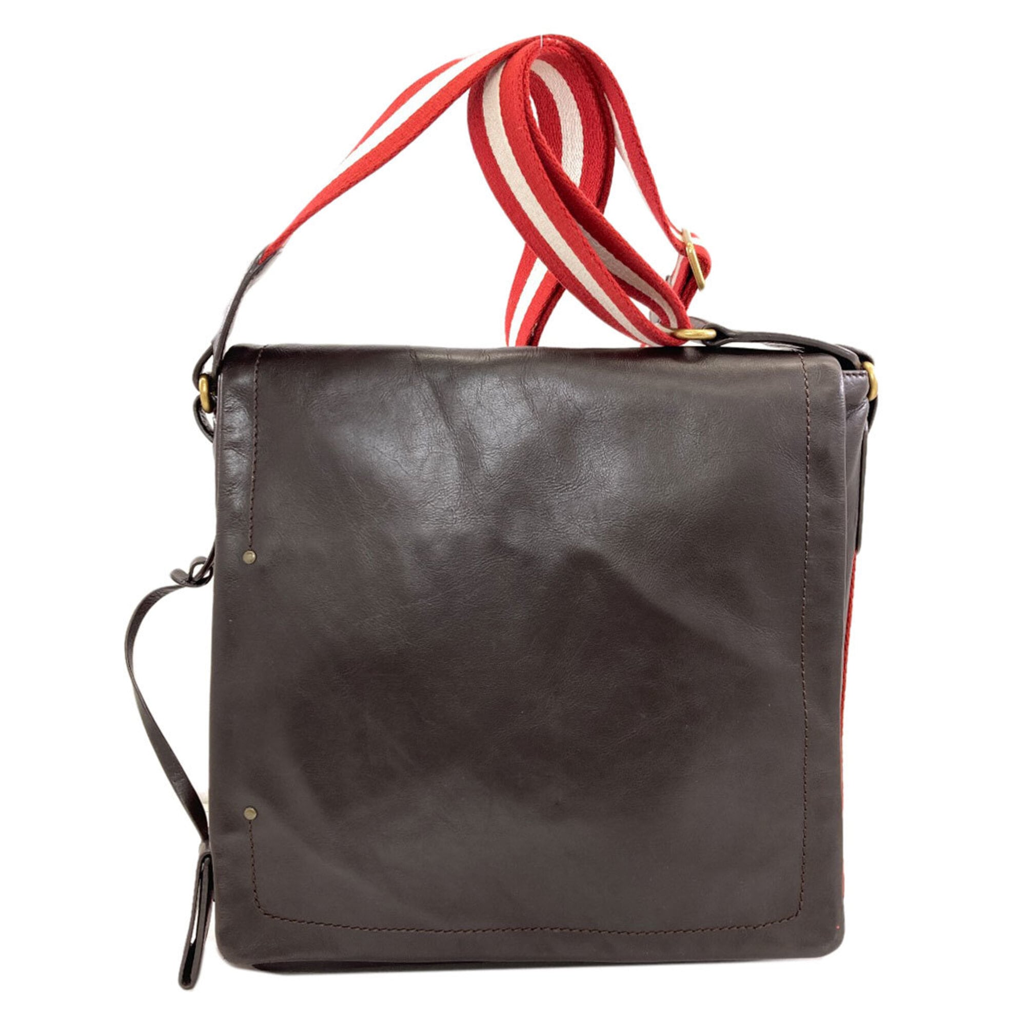 Bally Brown Leather Shoulder Bag (Pre-Owned)