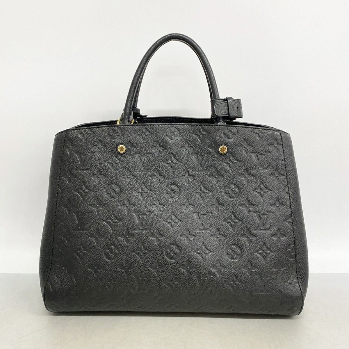 Louis Vuitton Noir Handbag (Pre-Owned)