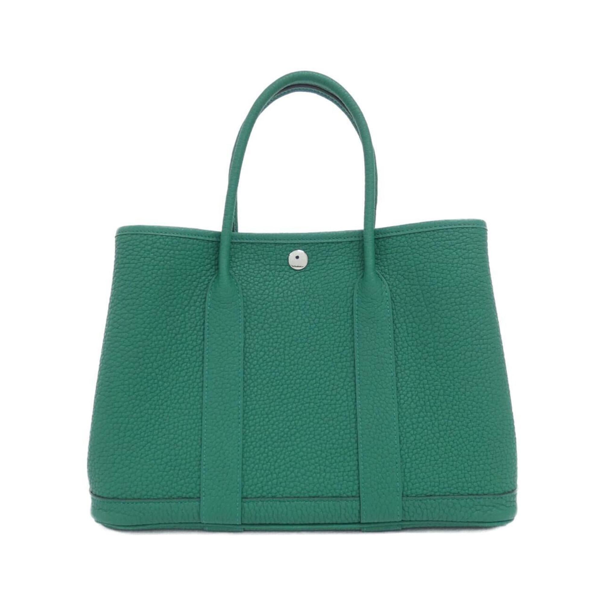 Hermes Garden Vert Negonda Leather Handbag (Pre-Owned)