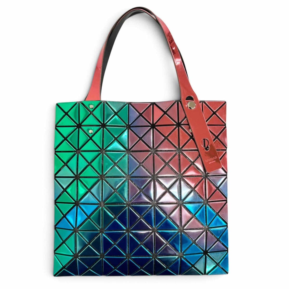 Issey Miyake Metallic Multi-Color Elastane Polyester Tote Bag (Pre-Owned)